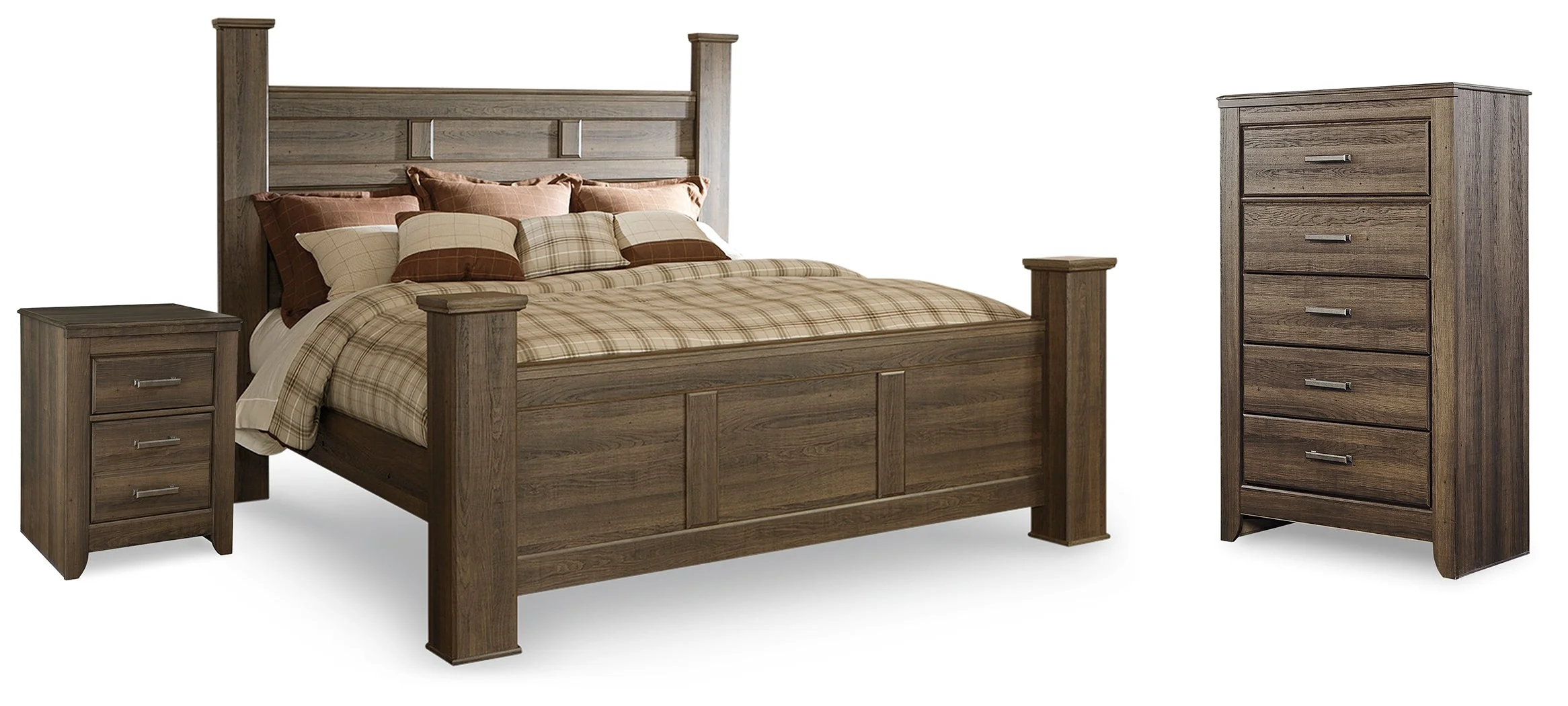 Juararo Dark Brown Poster Bedroom Set - Image 24