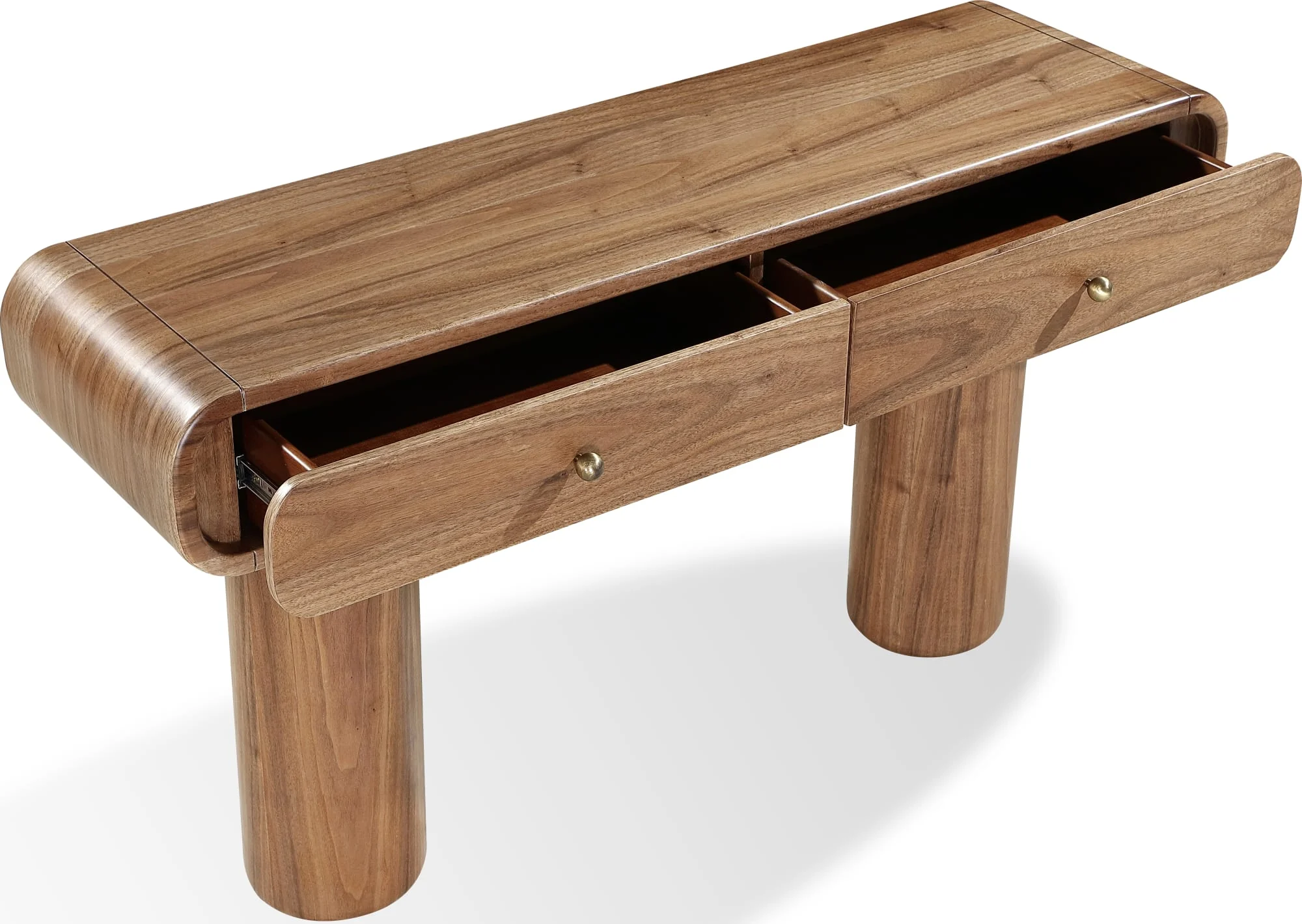 Juba Mongoose Walnut Console Table - Image 4