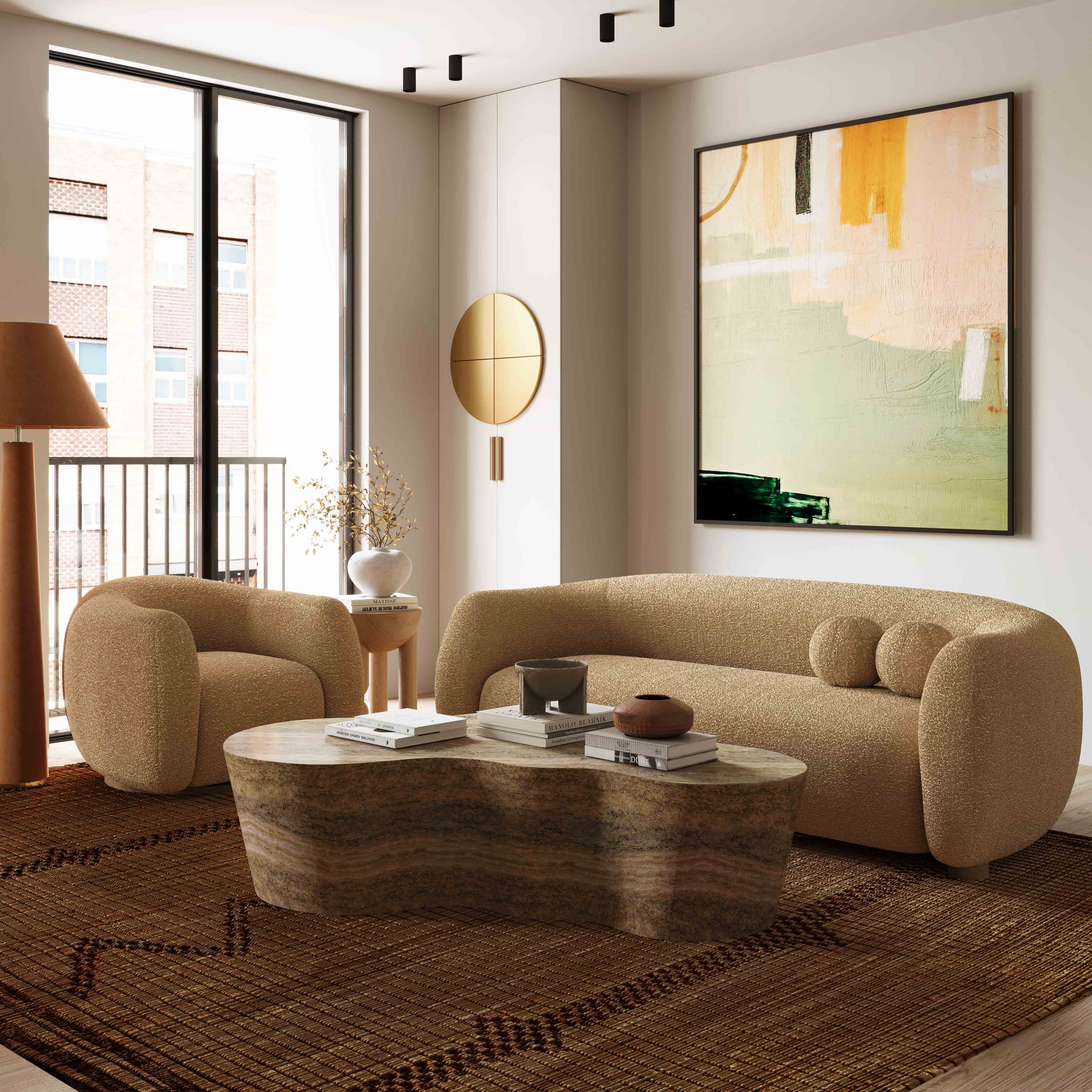 Judy Boucle Swivel Chair - Image 10