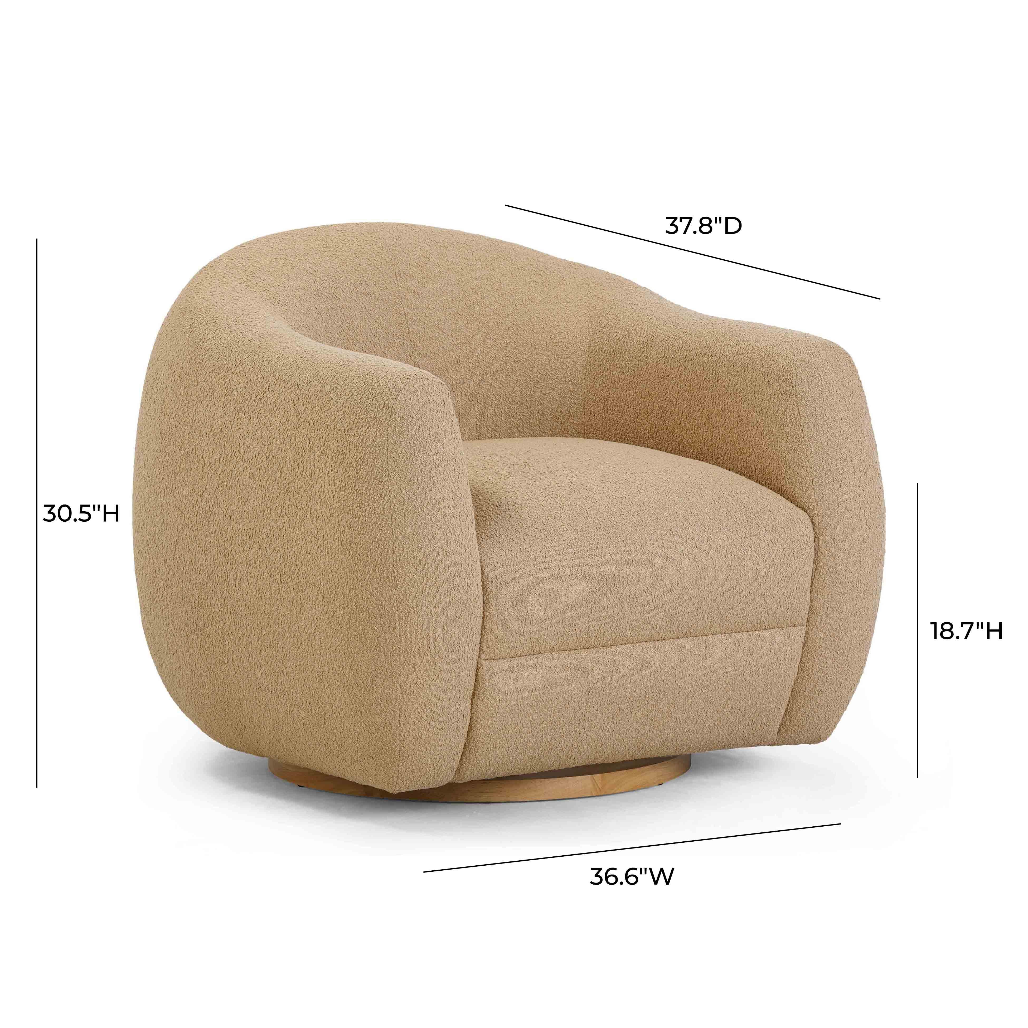 Judy Boucle Swivel Chair - Image 16