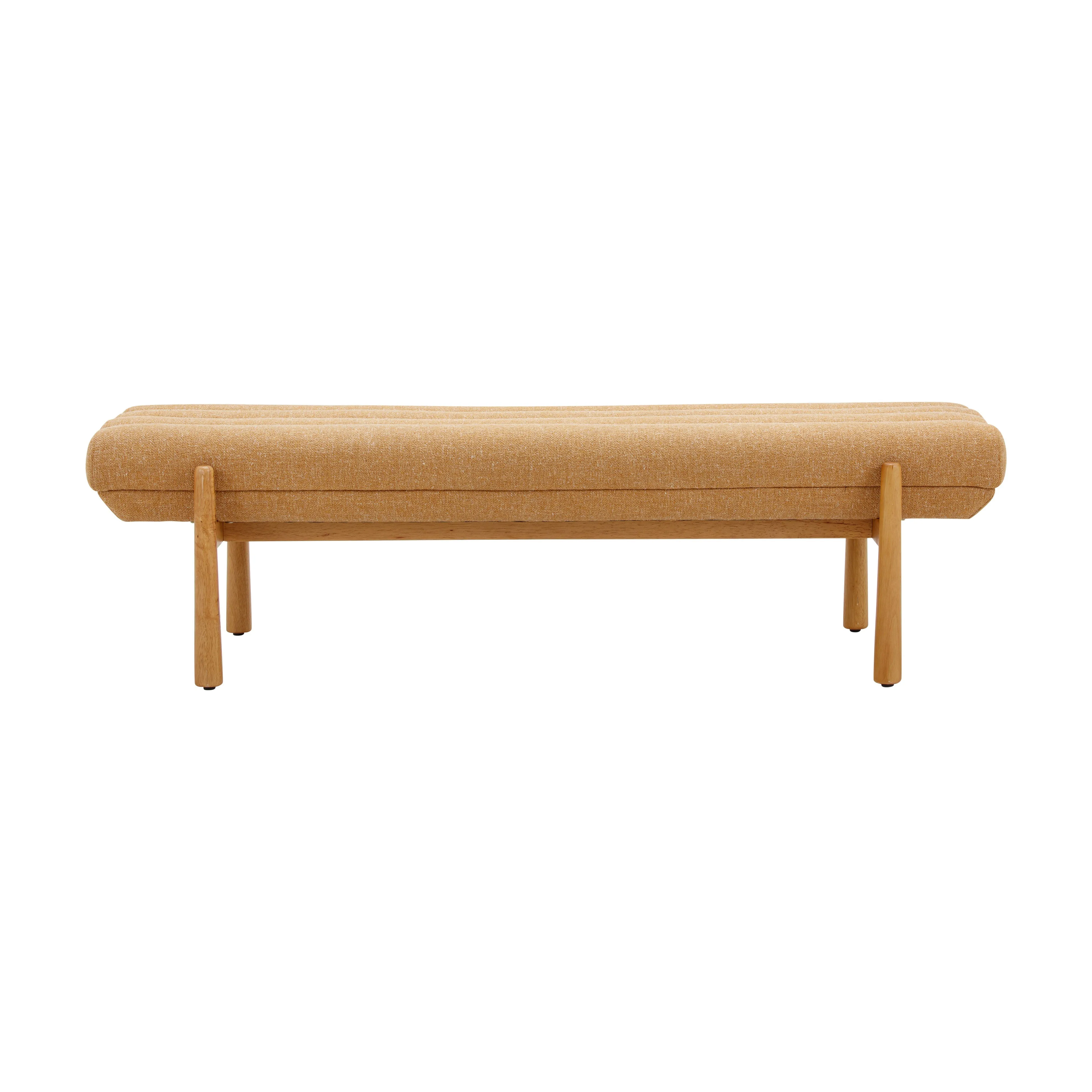 Julianna 56" Textured Fabric Bench - Image 13