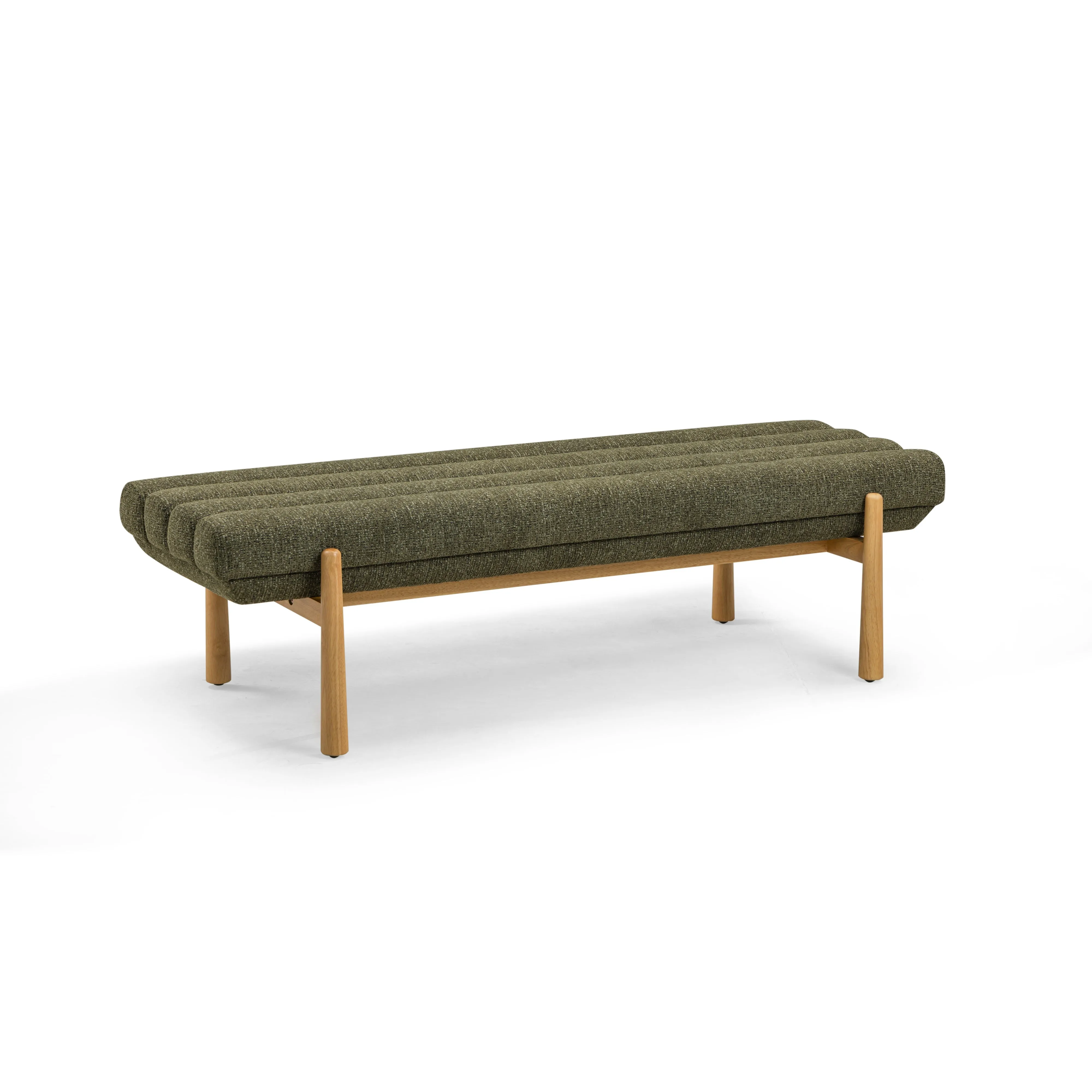 Julianna 56" Textured Fabric Bench - Image 7