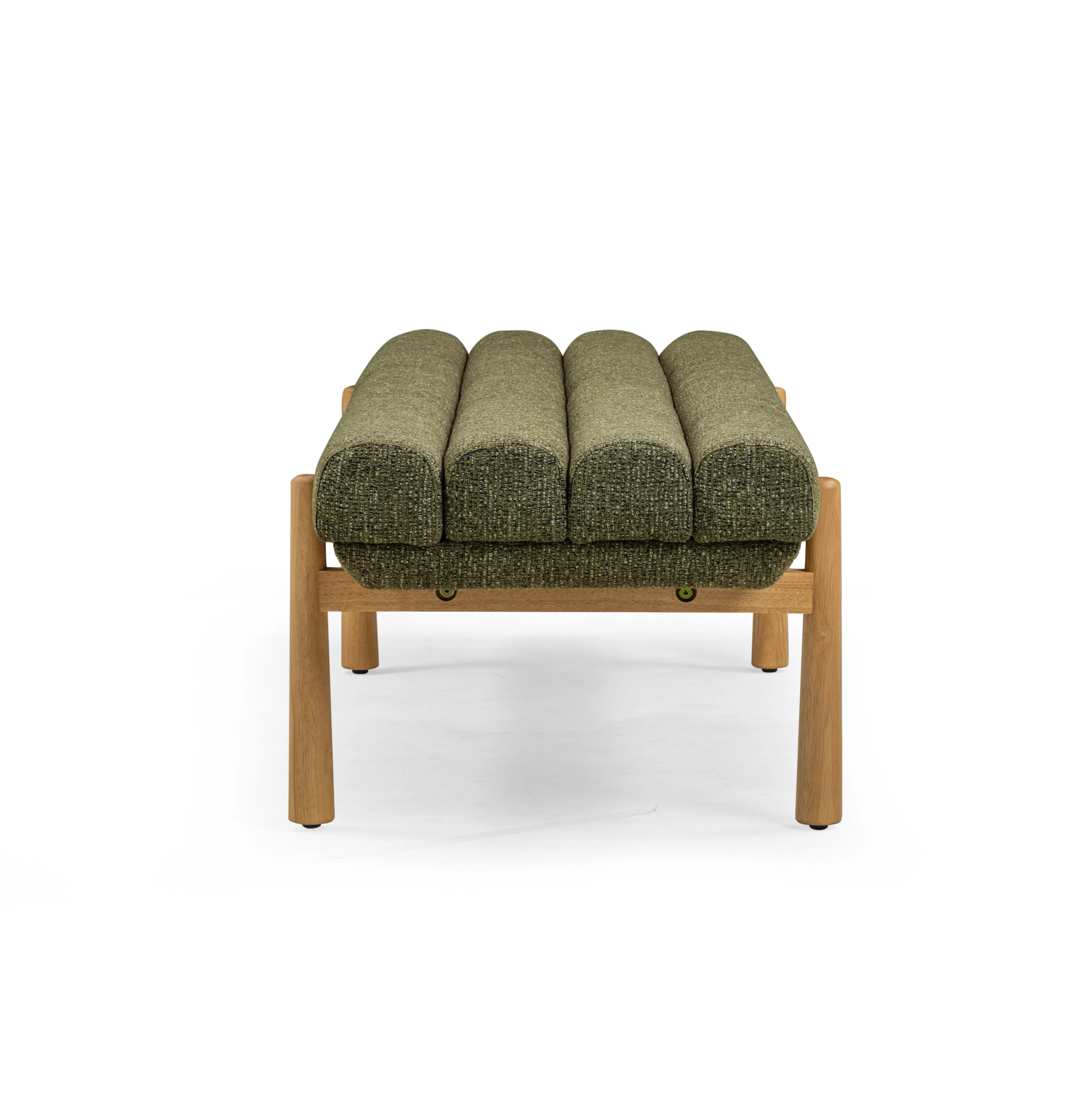 Julianna 56" Textured Fabric Bench - Image 9