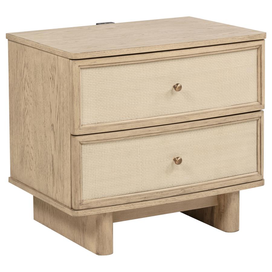 Kailani Beige Oak 5-piece Queen Bedroom Set - Image 5