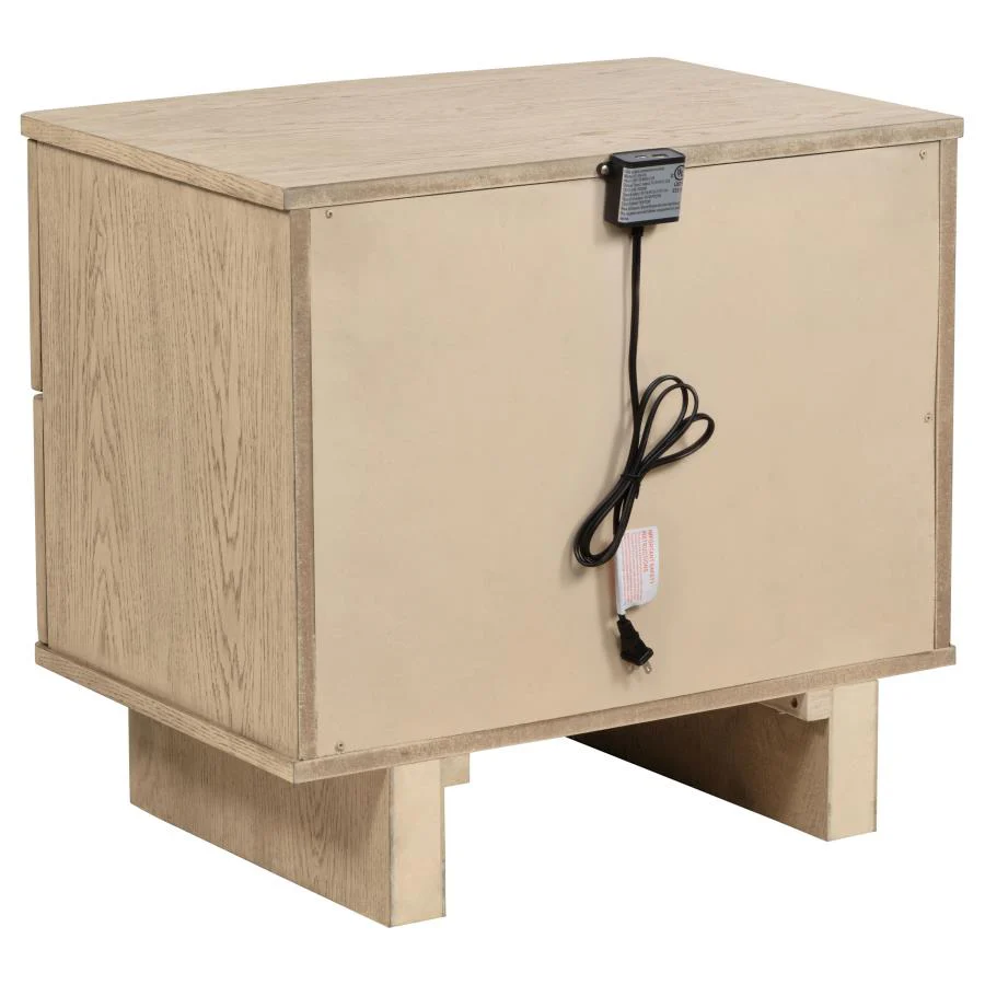 Kailani Beige Oak 5-piece Queen Bedroom Set - Image 6