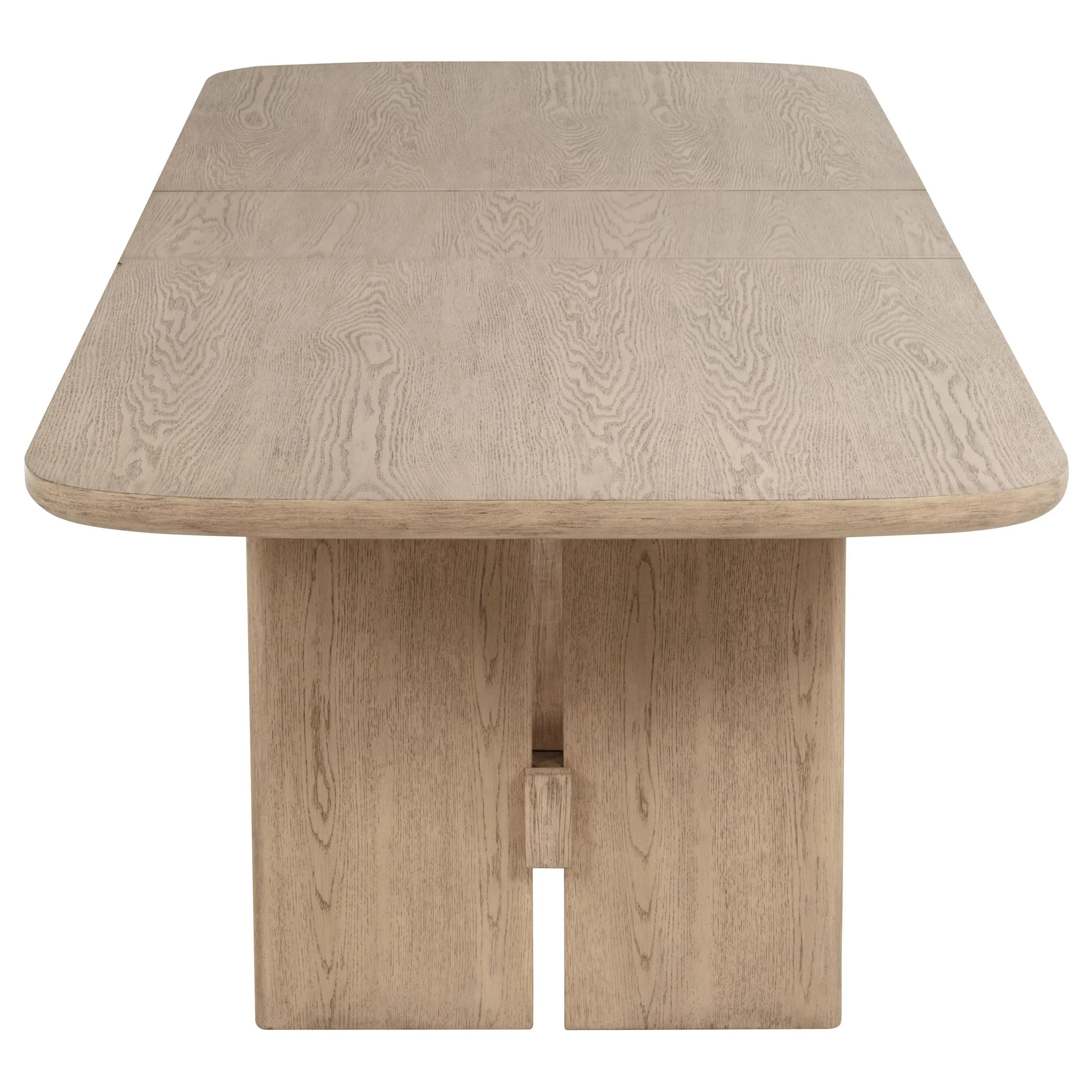 Kailani Beige Oak 9-Piece Rectangular Wood Dining Table Set - Image 7
