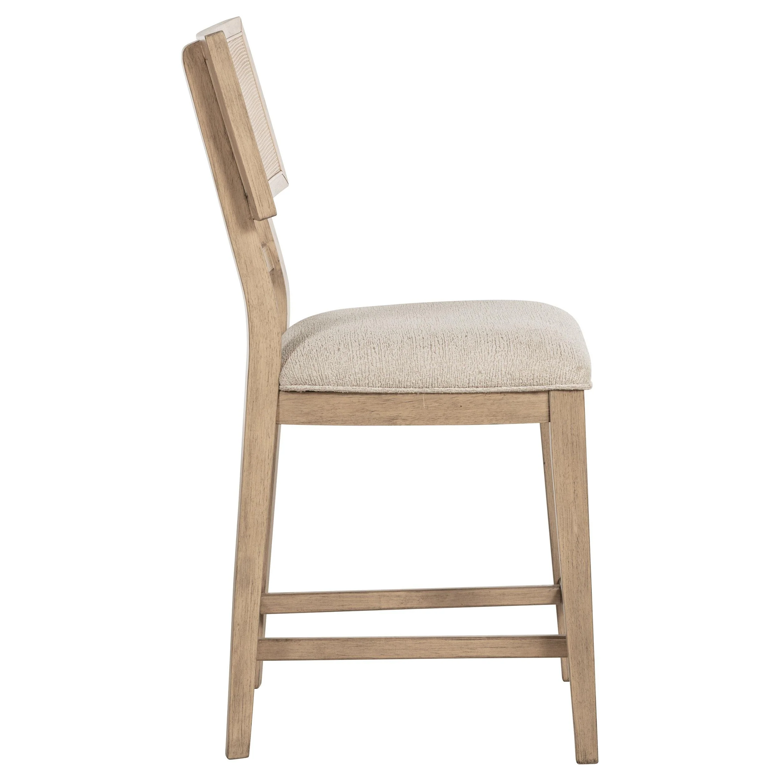 Kailani Radio Weave Cane Counter Dining Side Chair Beige Oak, Set of 2 - Image 10