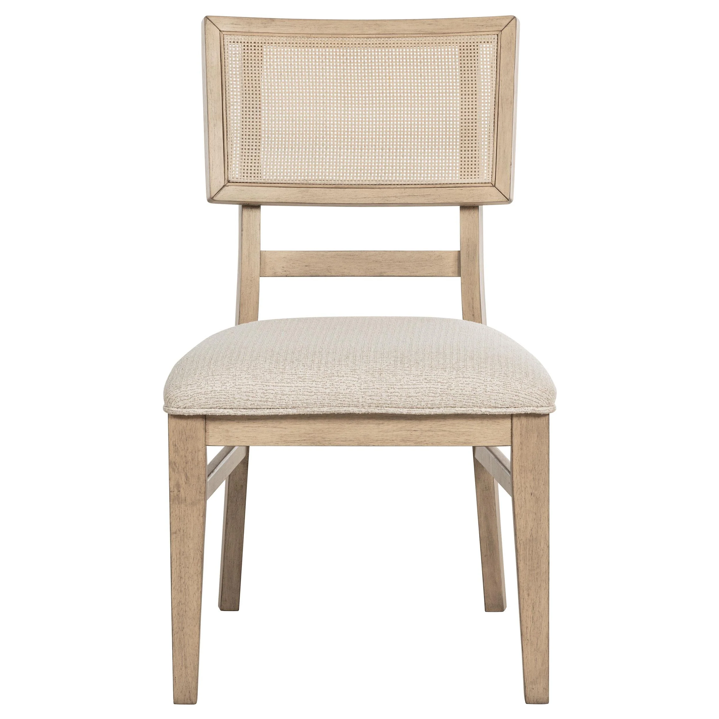 Kailani Radio Weave Cane Dining Side Chair Beige Oak, Set of 2 - Image 4