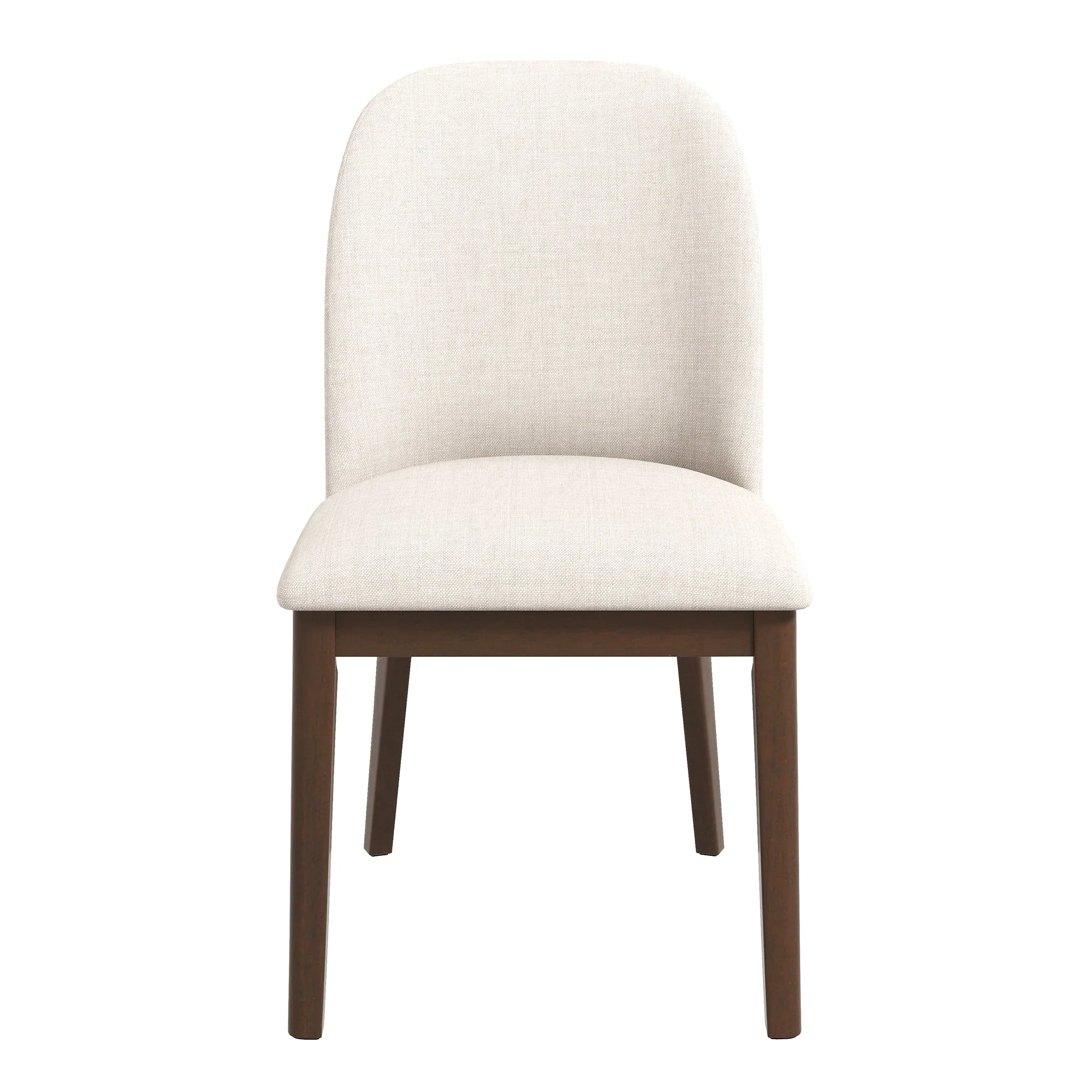 Kaitlyn Beige Fabric Dining Chair (Set Of 2)