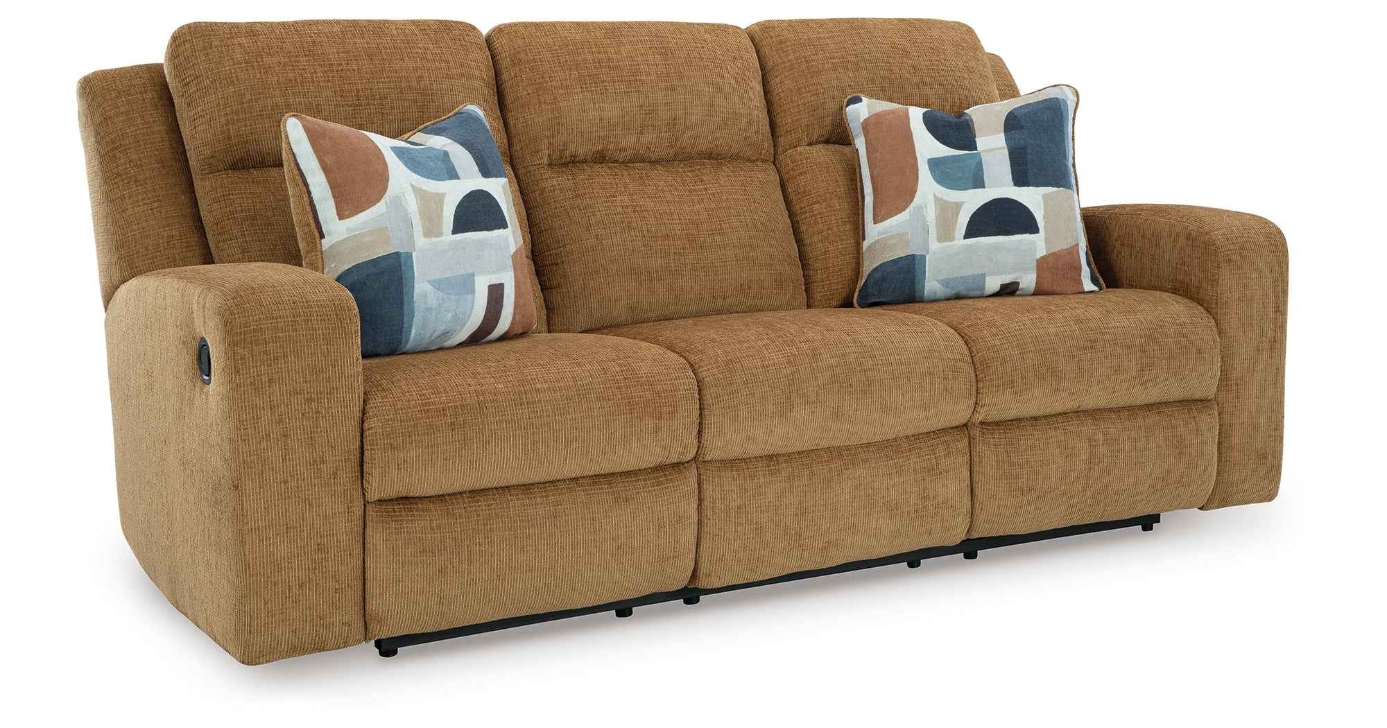 Kanlow Honey Reclining Sofa and Loveseat - Image 3