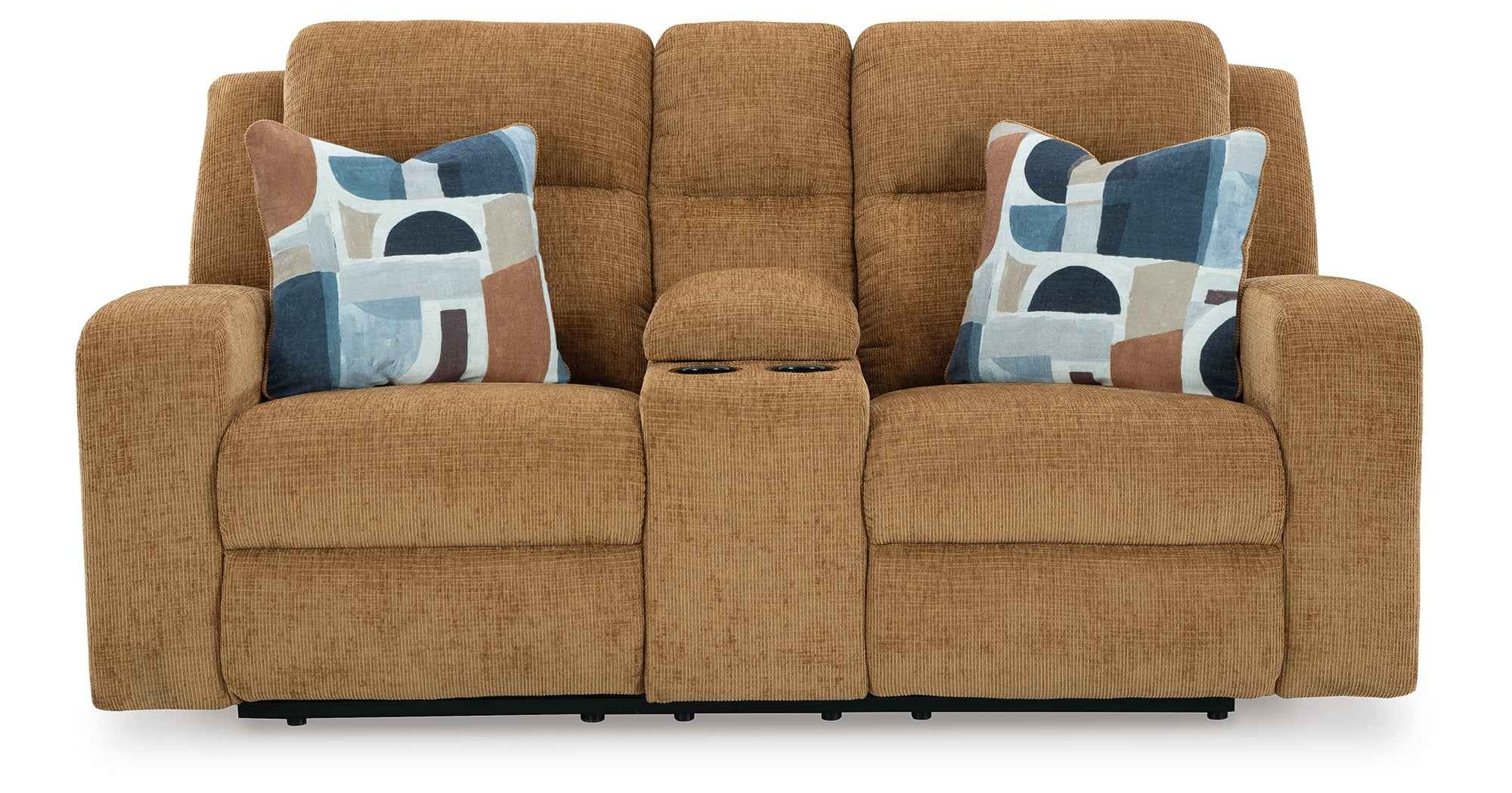 Kanlow Honey Reclining Sofa and Loveseat - Image 5