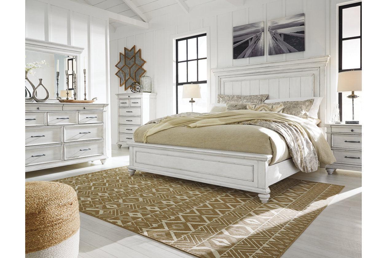 Kanwyn Whitewash California King Panel Bed - Image 13
