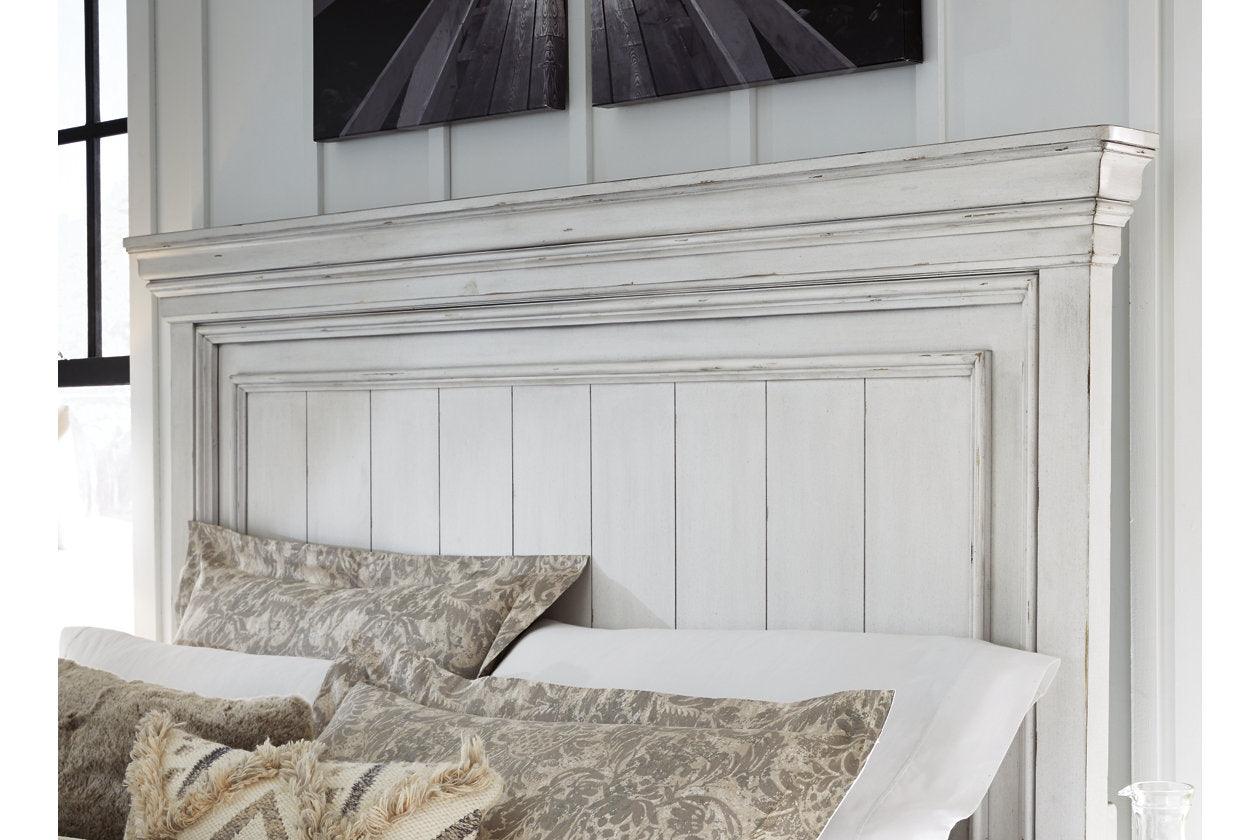 Kanwyn Whitewash King Panel Bed - Image 2