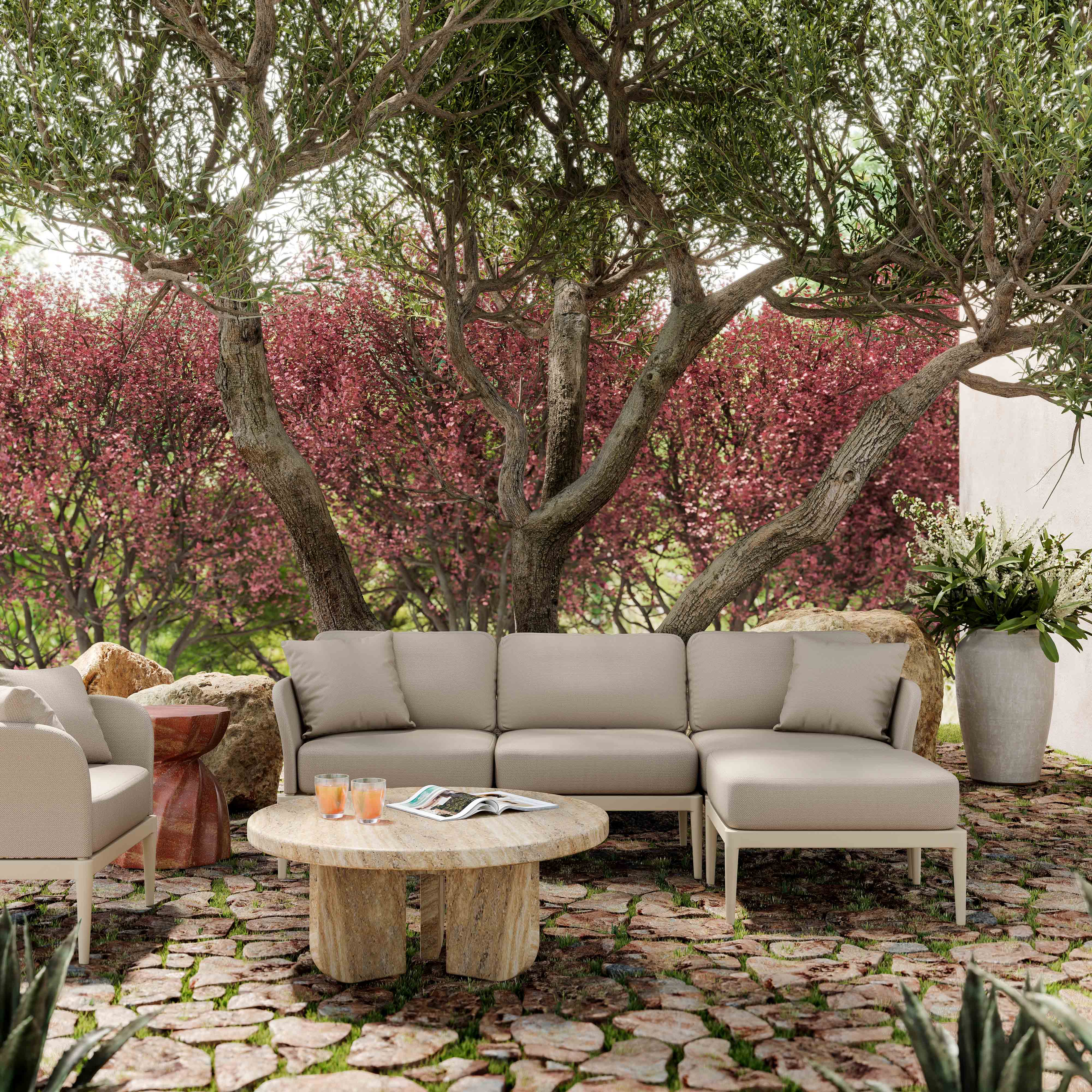 Kapri Modular Outdoor Armless Chair - Image 2