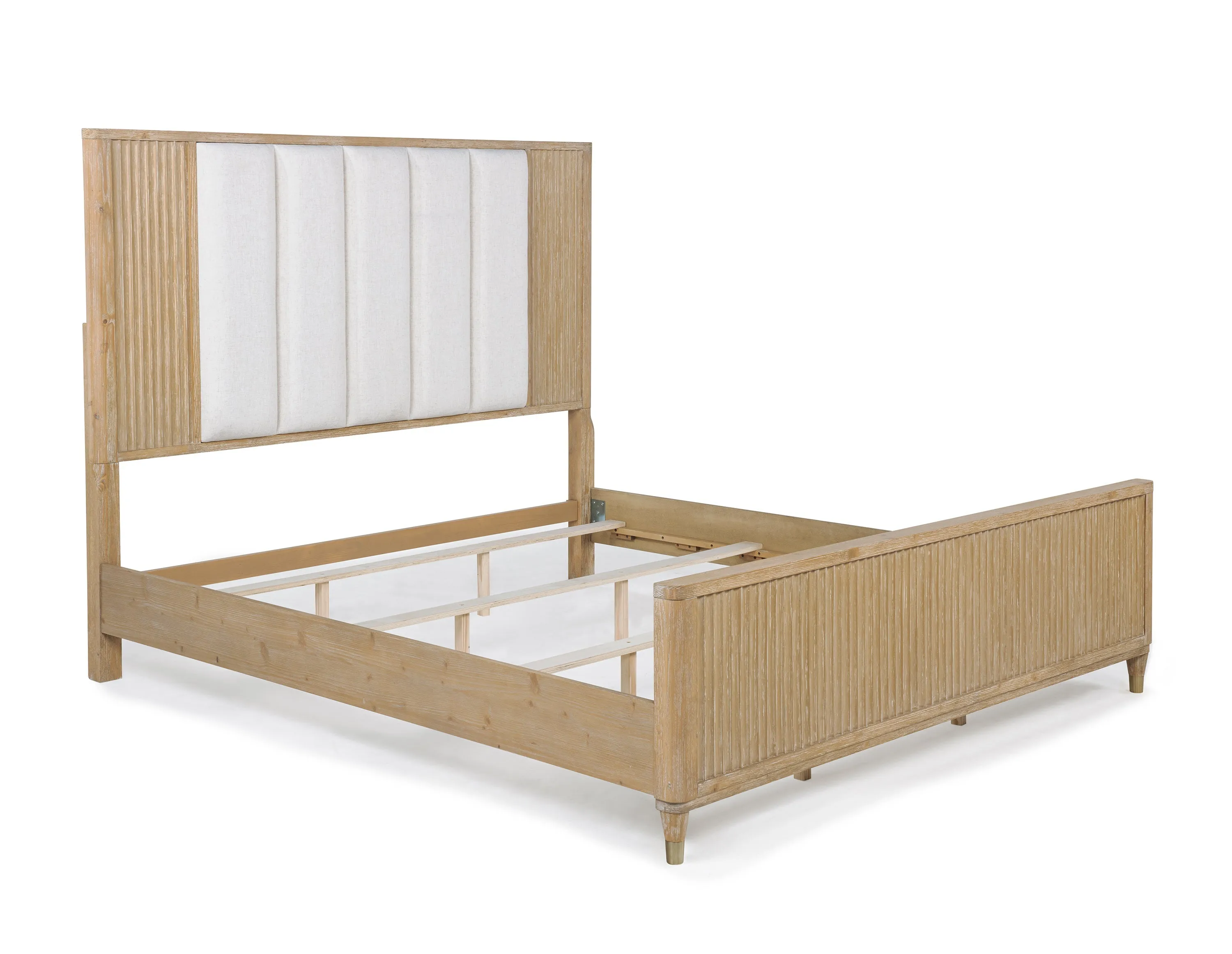 Kara Cerused Natural Bedroom Set - Image 3