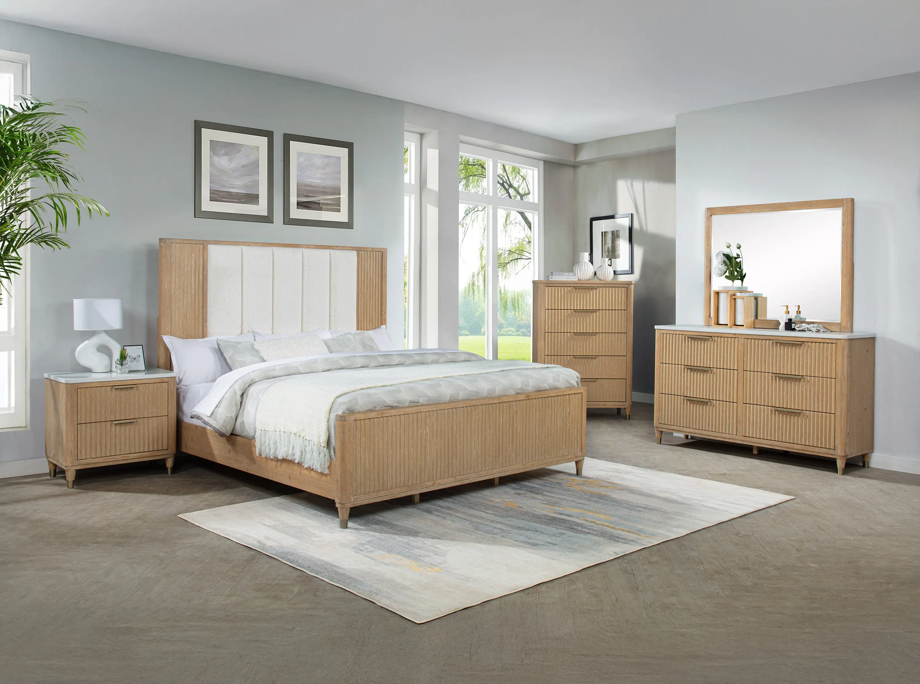 Kara Cerused Natural Dresser - Image 4