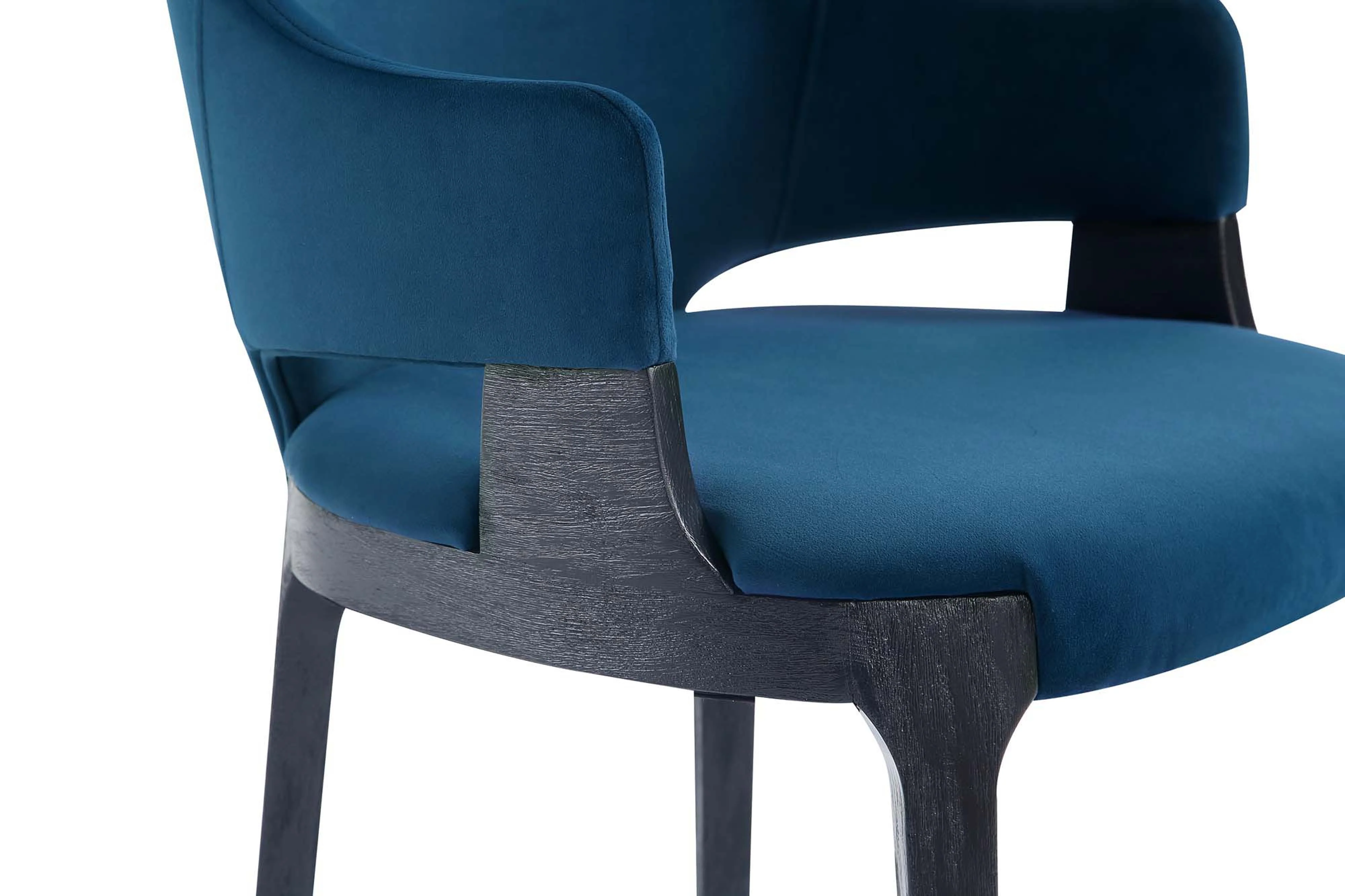 Kara Dining Arm Chair in Blue - Image 5