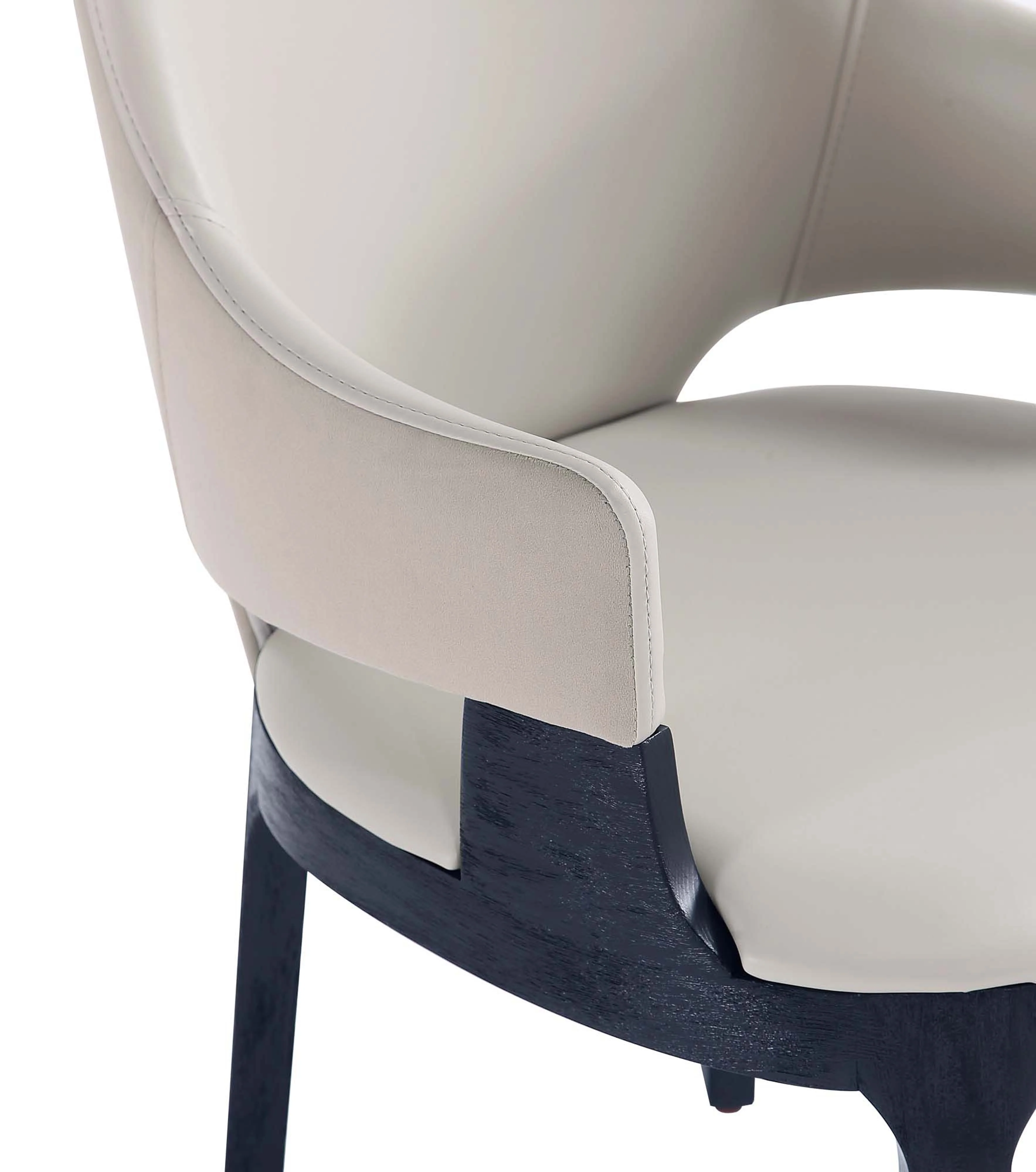 Kara Dining Arm Chair in Light Grey (set of 2) - Image 5