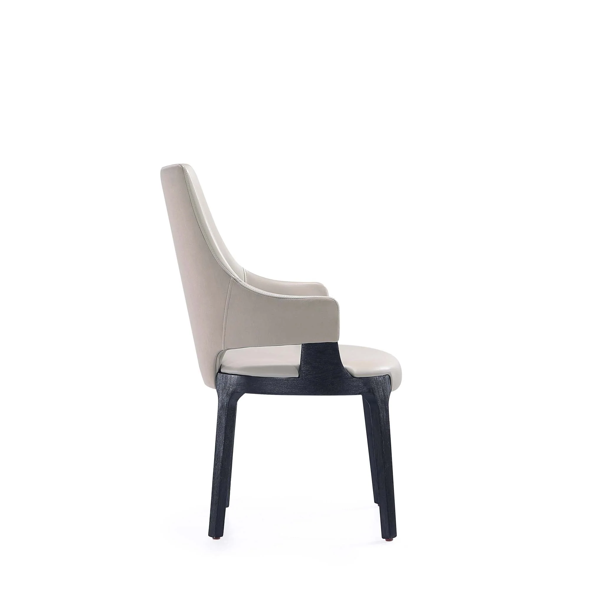 Kara Dining Arm Chair in Light Grey (set of 2) - Image 6