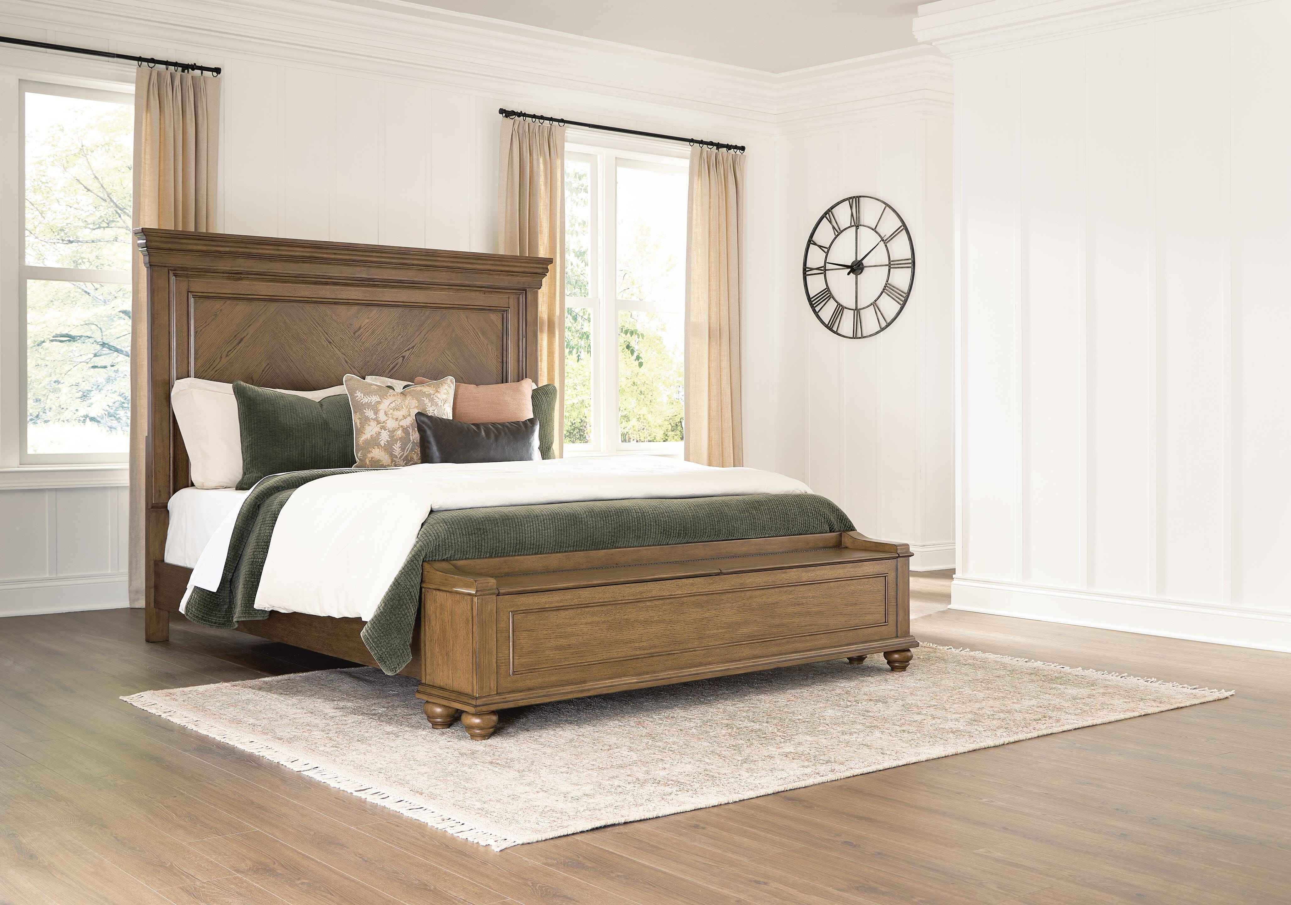 Karallin Medium Brown King Panel Storage Bed - Image 2