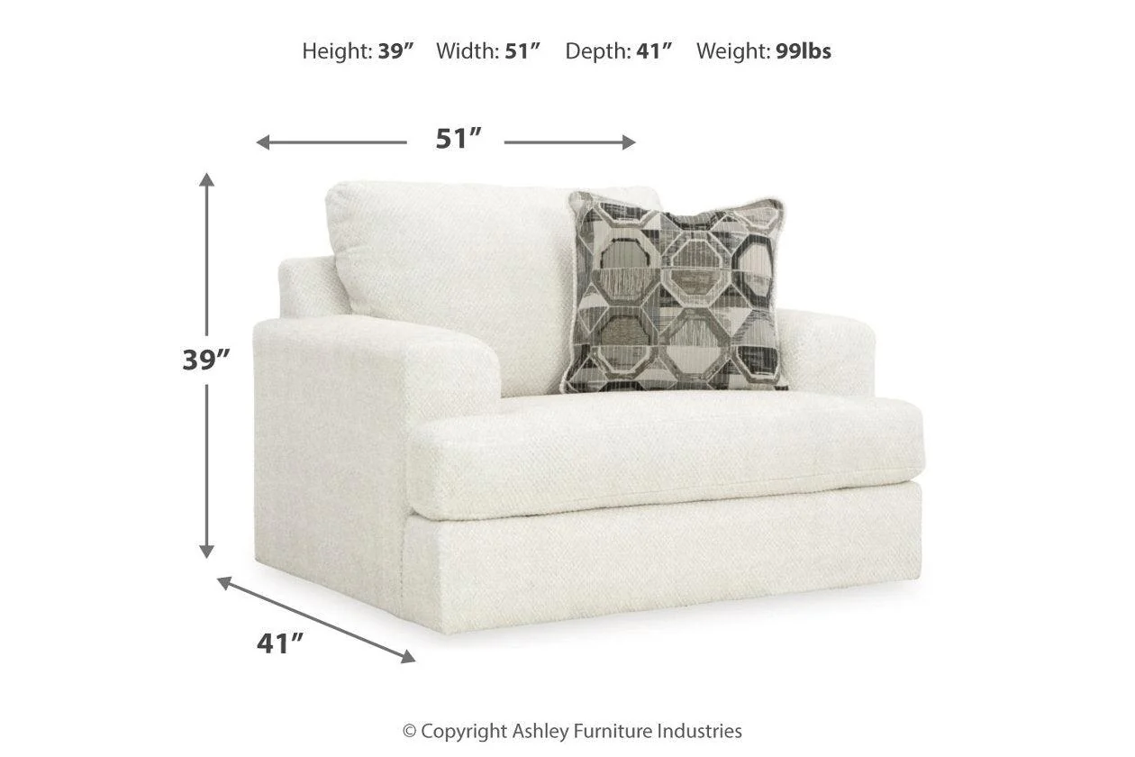 Karinne Linen Loveseat and Chair - Image 11