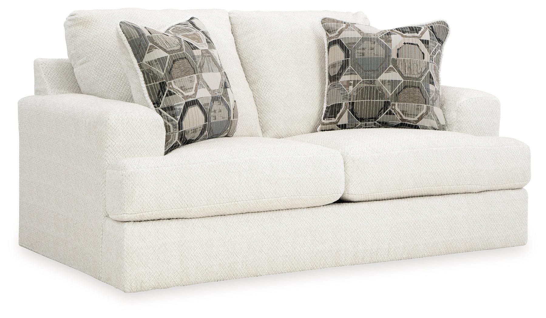 Karinne Linen Loveseat - Image 2