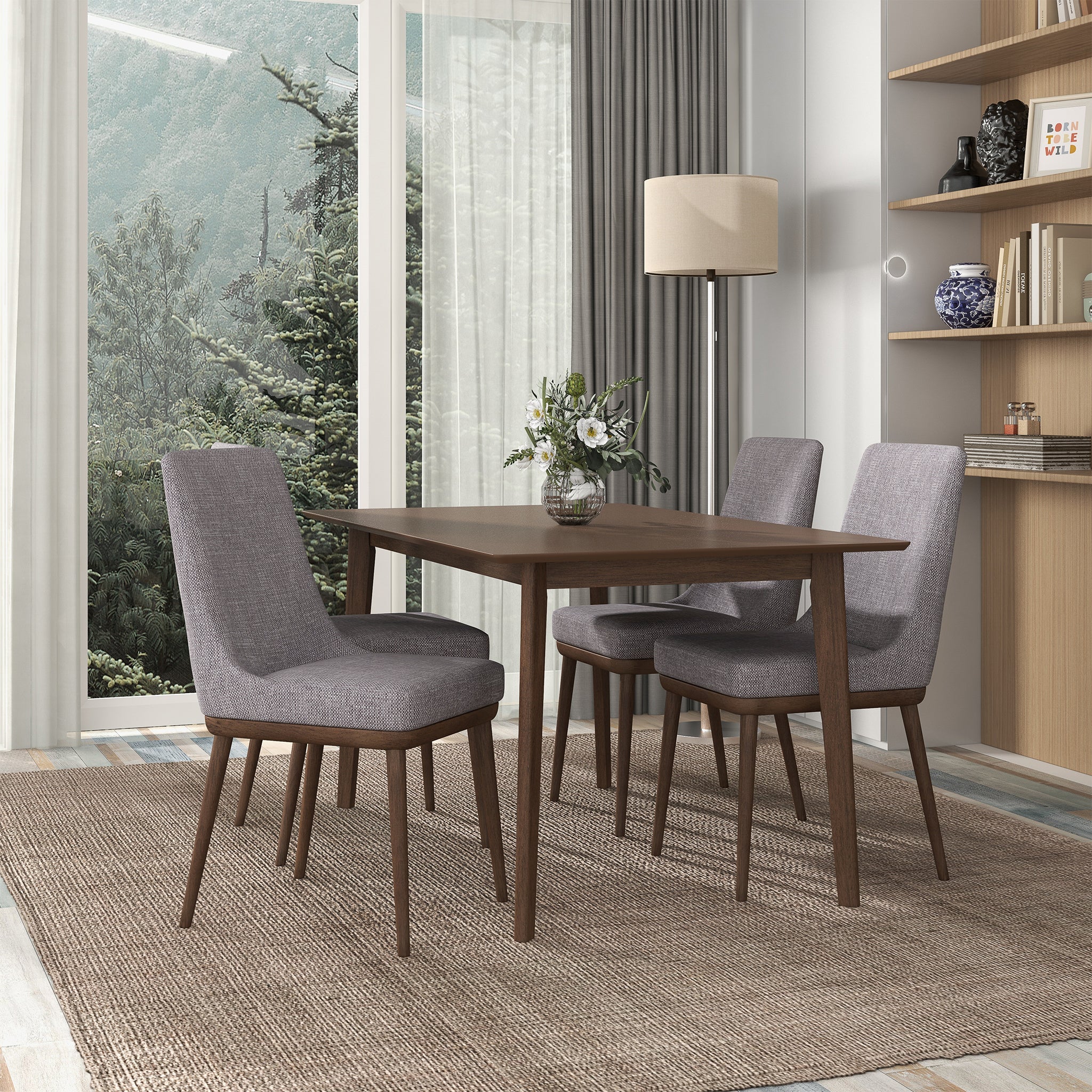 Kate  Grey Fabric Dining Chair (Set Of 2) - Image 6