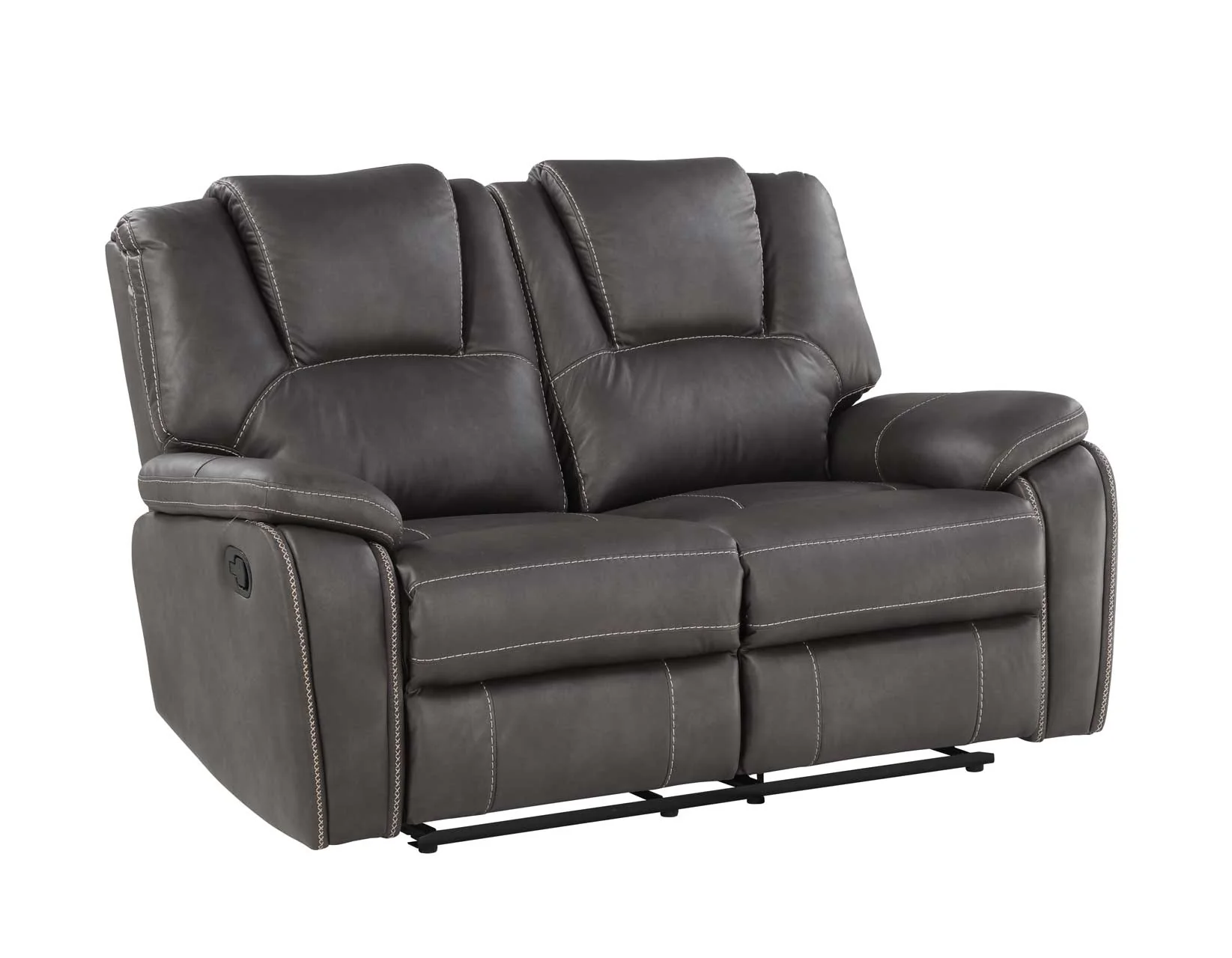 Katrine Charcoal 3-Piece Manual Reclining Set - Image 3