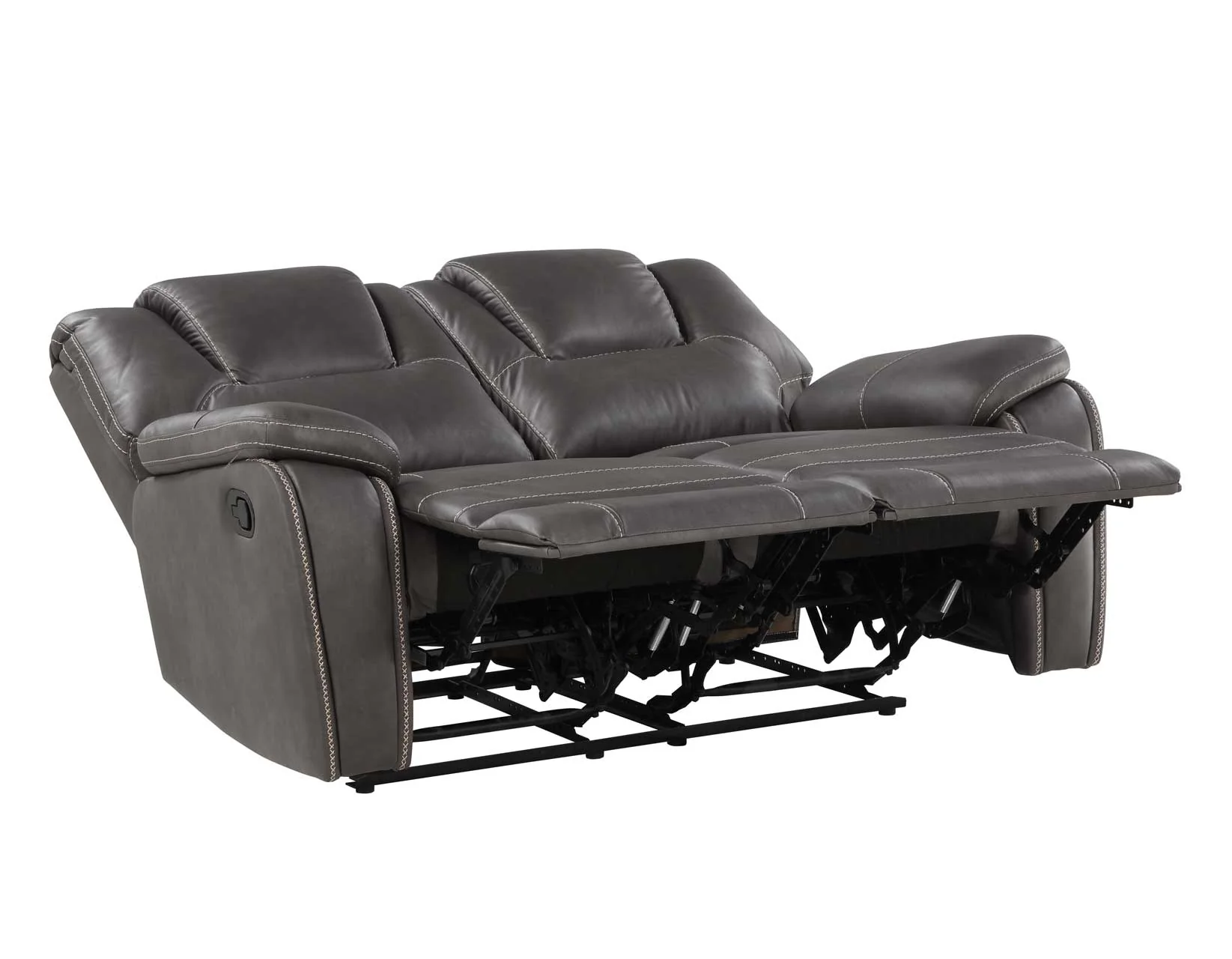 Katrine Charcoal 3-Piece Manual Reclining Set - Image 6