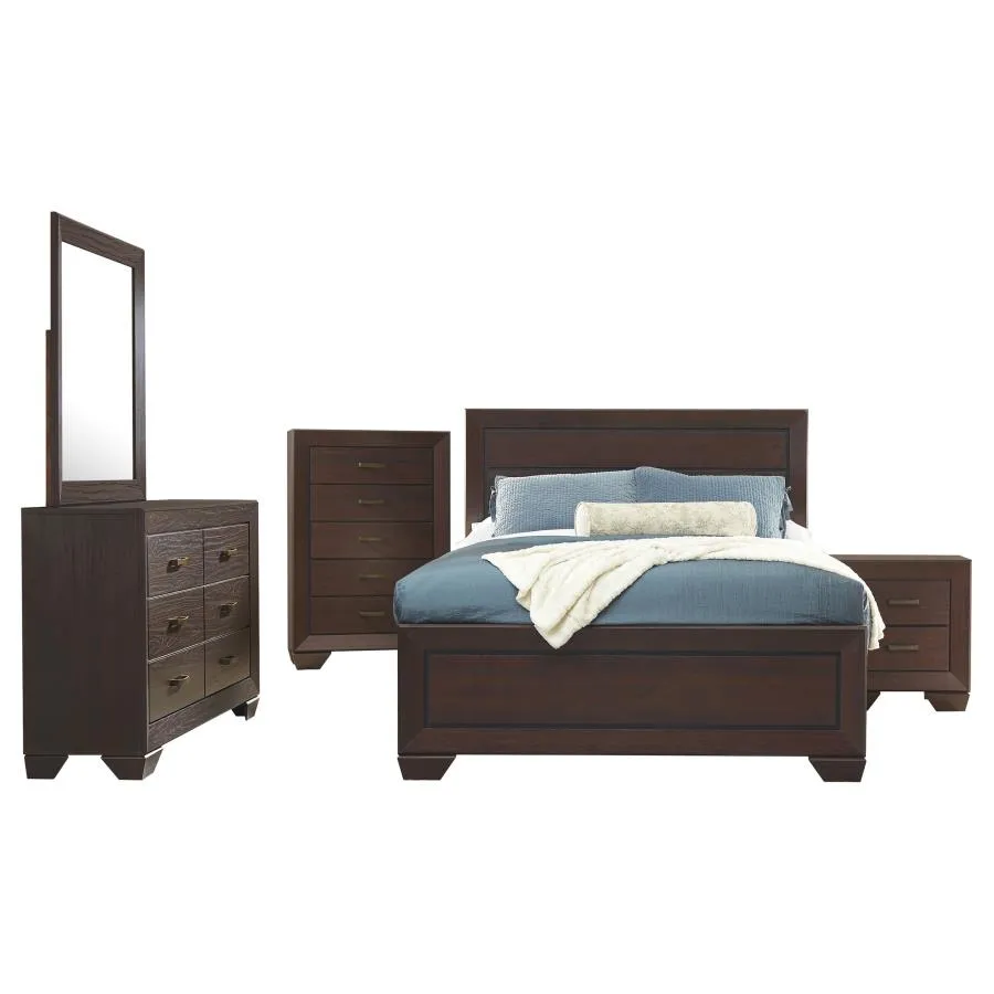 Kauffman 5-Piece Queen Bedroom Set with High Straight Headboard - Image 2