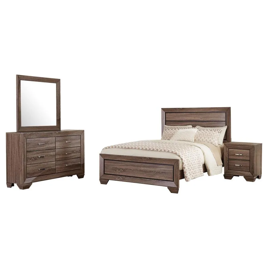Kauffman 4-Piece Queen Bedroom Set with High Straight Headboard - Image 2