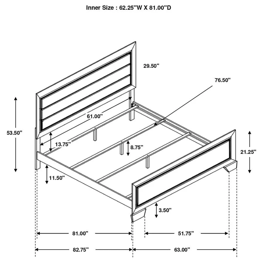 Kauffman 5-Piece Queen Bedroom Set with High Straight Headboard - Image 15
