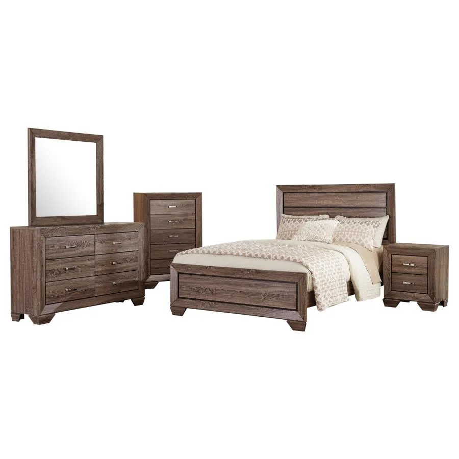 Kauffman 5-Piece Queen Bedroom Set with High Straight Headboard - Image 2