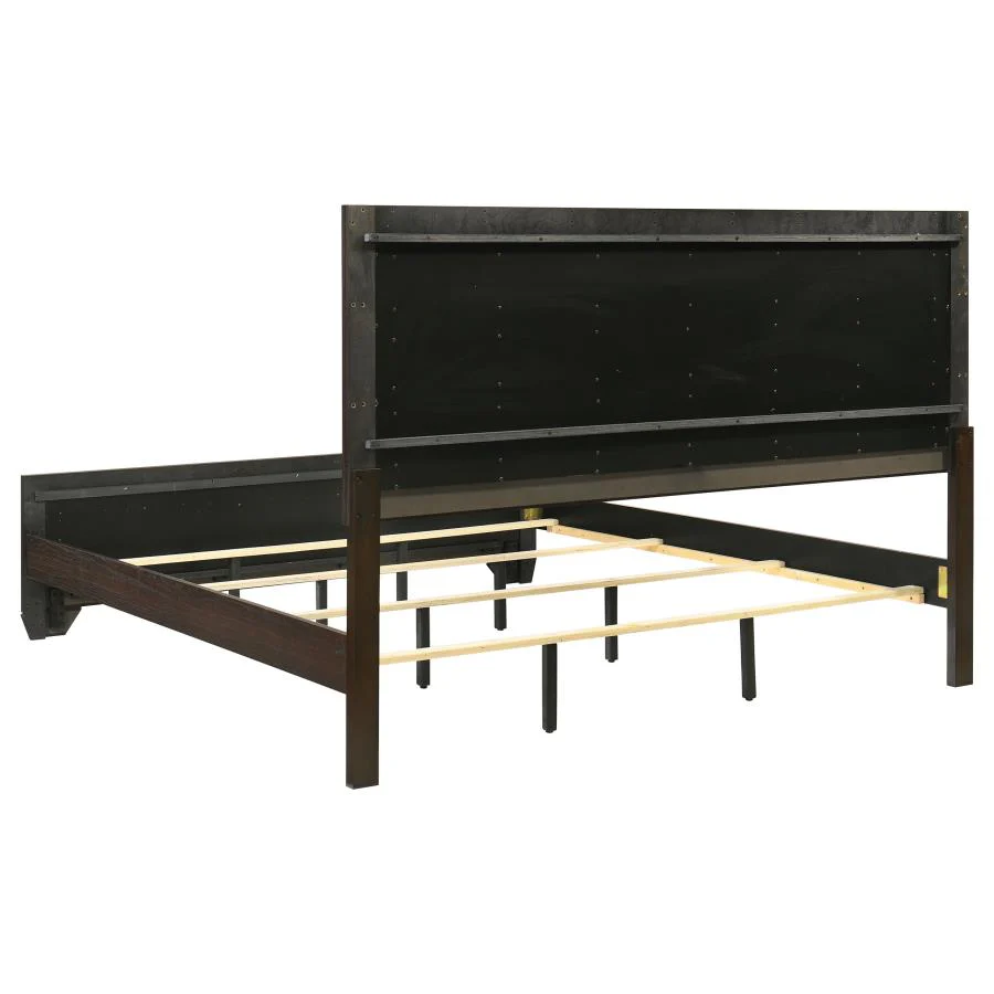 Kauffman 5-Piece Eastern King Bedroom Set with High Straight Headboard - Image 4