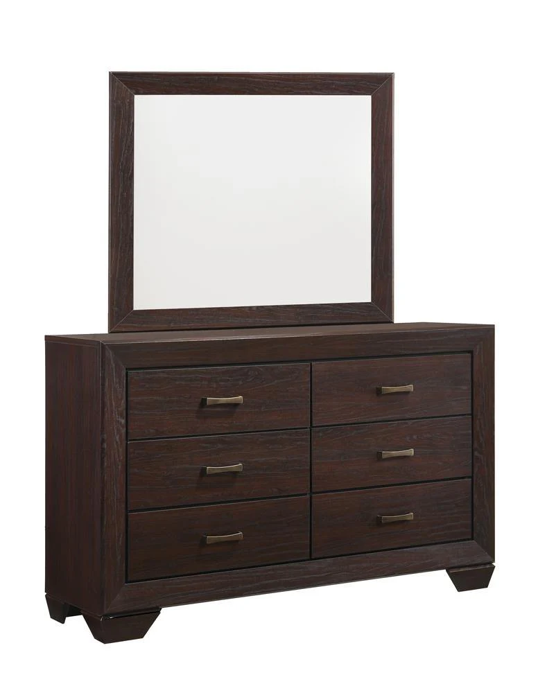 Kauffman Dark Cocoa Rectangular Mirror - Image 4