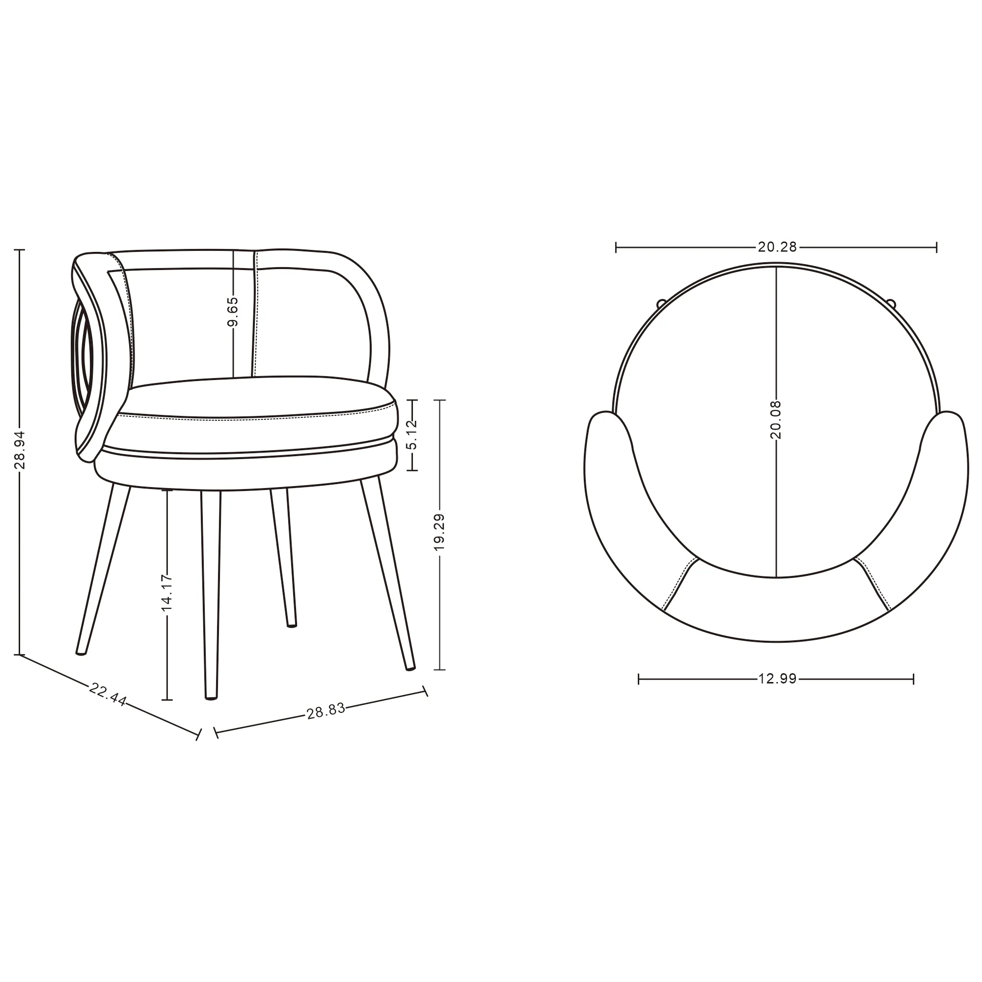 Kaya Dining Chair in Grey (set of 2) - Image 3