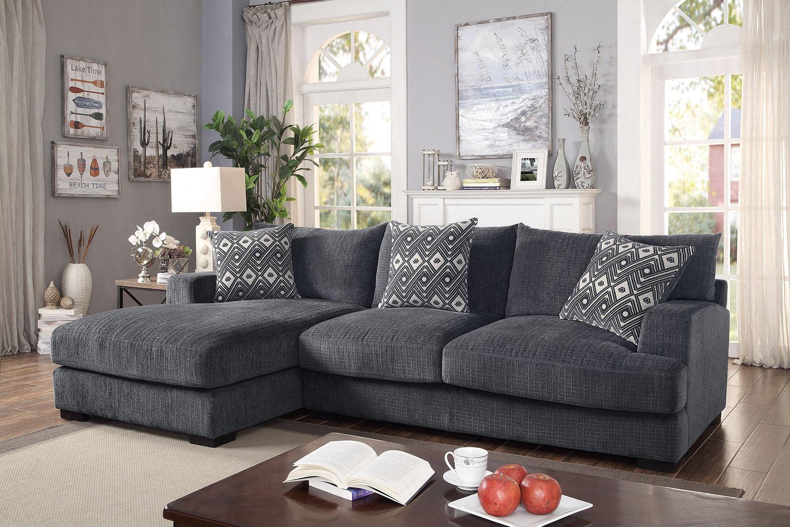 Kaylee Gray L-Sectional with Left Arm Facing Chaise