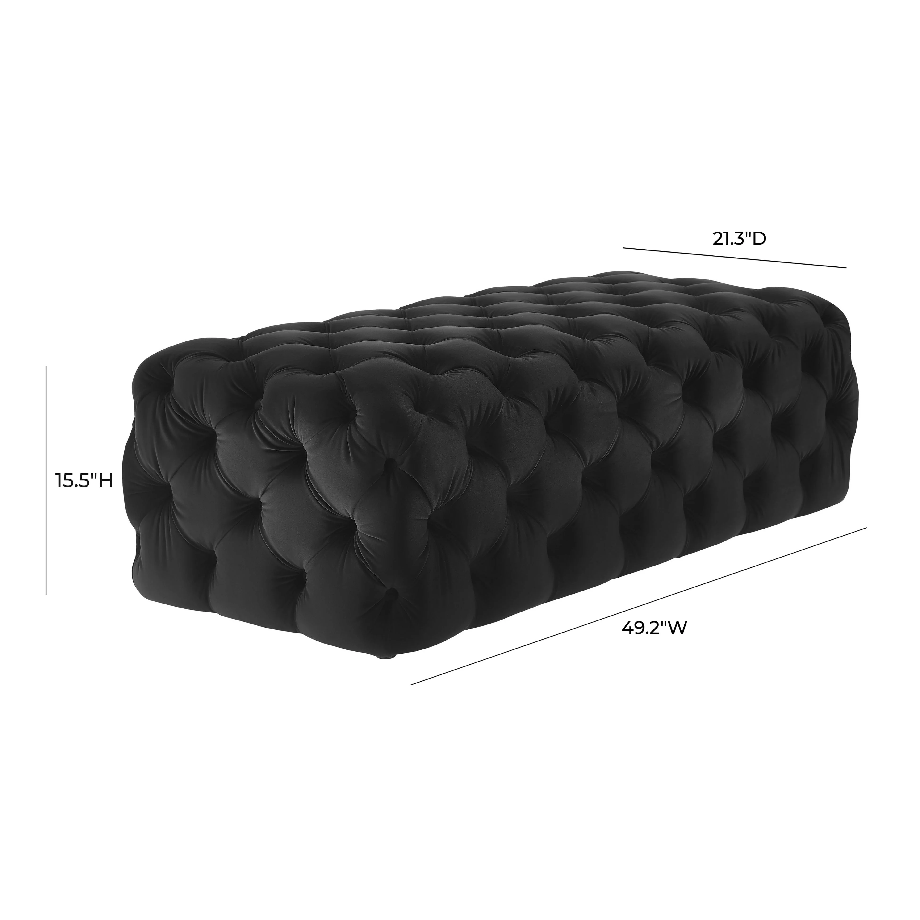 Kaylee Velvet Ottoman - Image 12