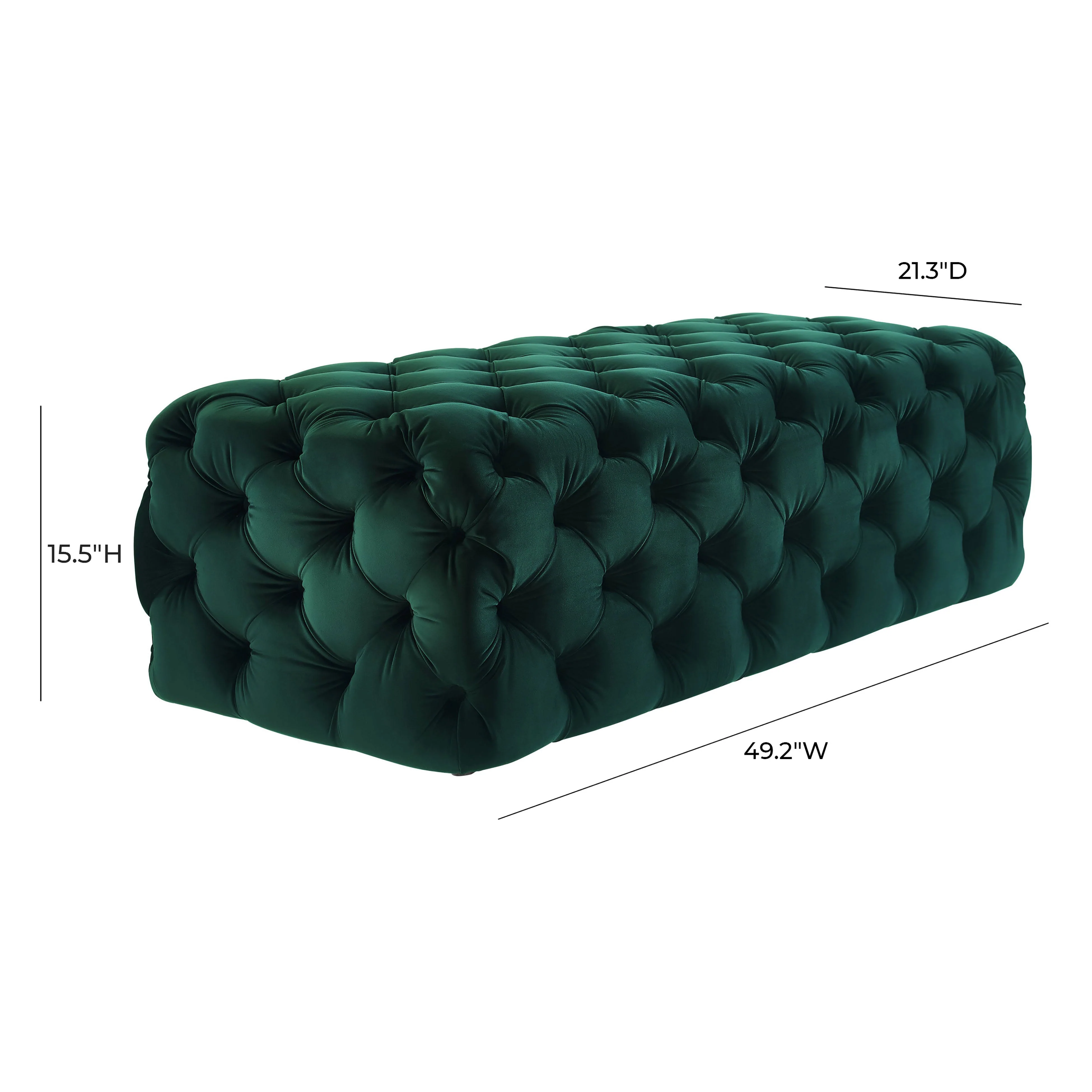 Kaylee Velvet Ottoman - Image 18