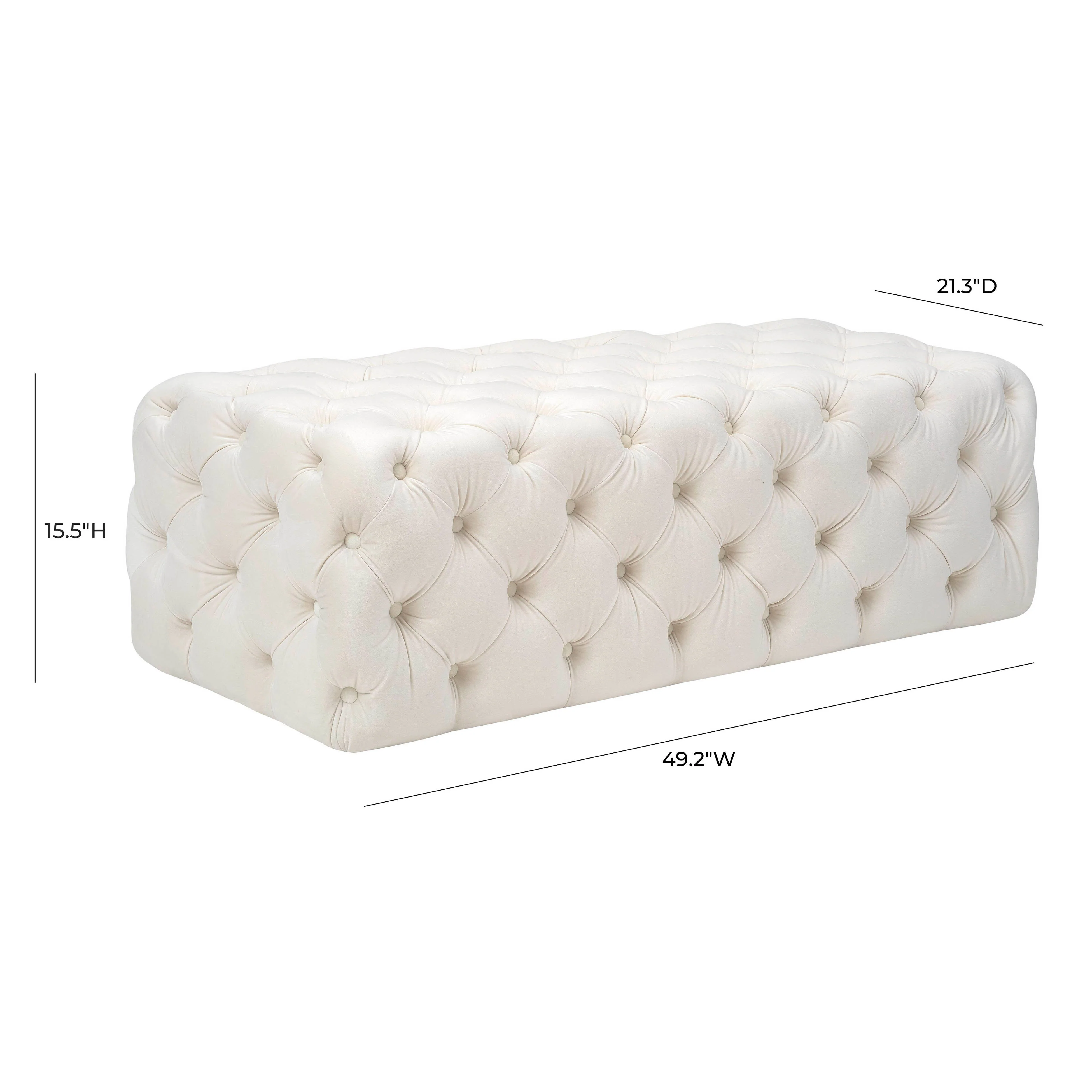 Kaylee Velvet Ottoman - Image 6