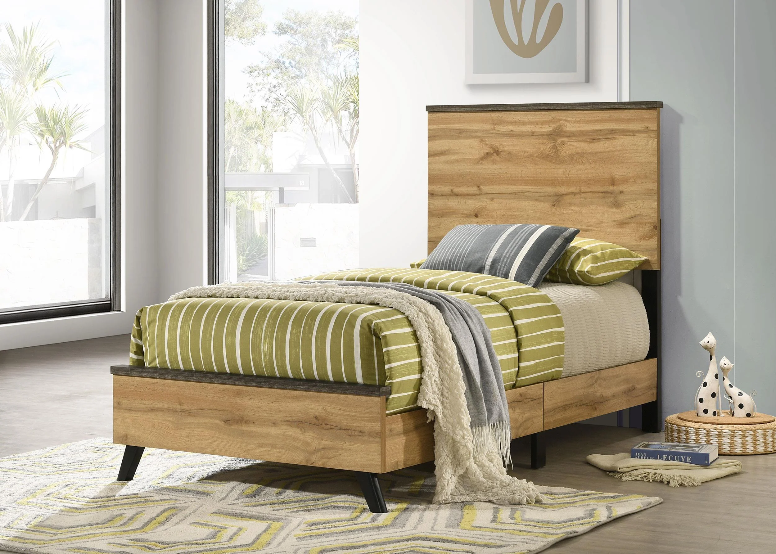 Kaywood Natural Pine 51-inch Twin Panel Bed