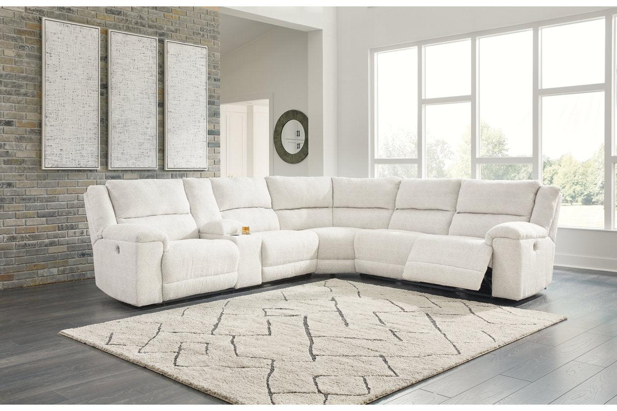 Keensburg Linen 3-Piece Power Reclining RAF Sectional