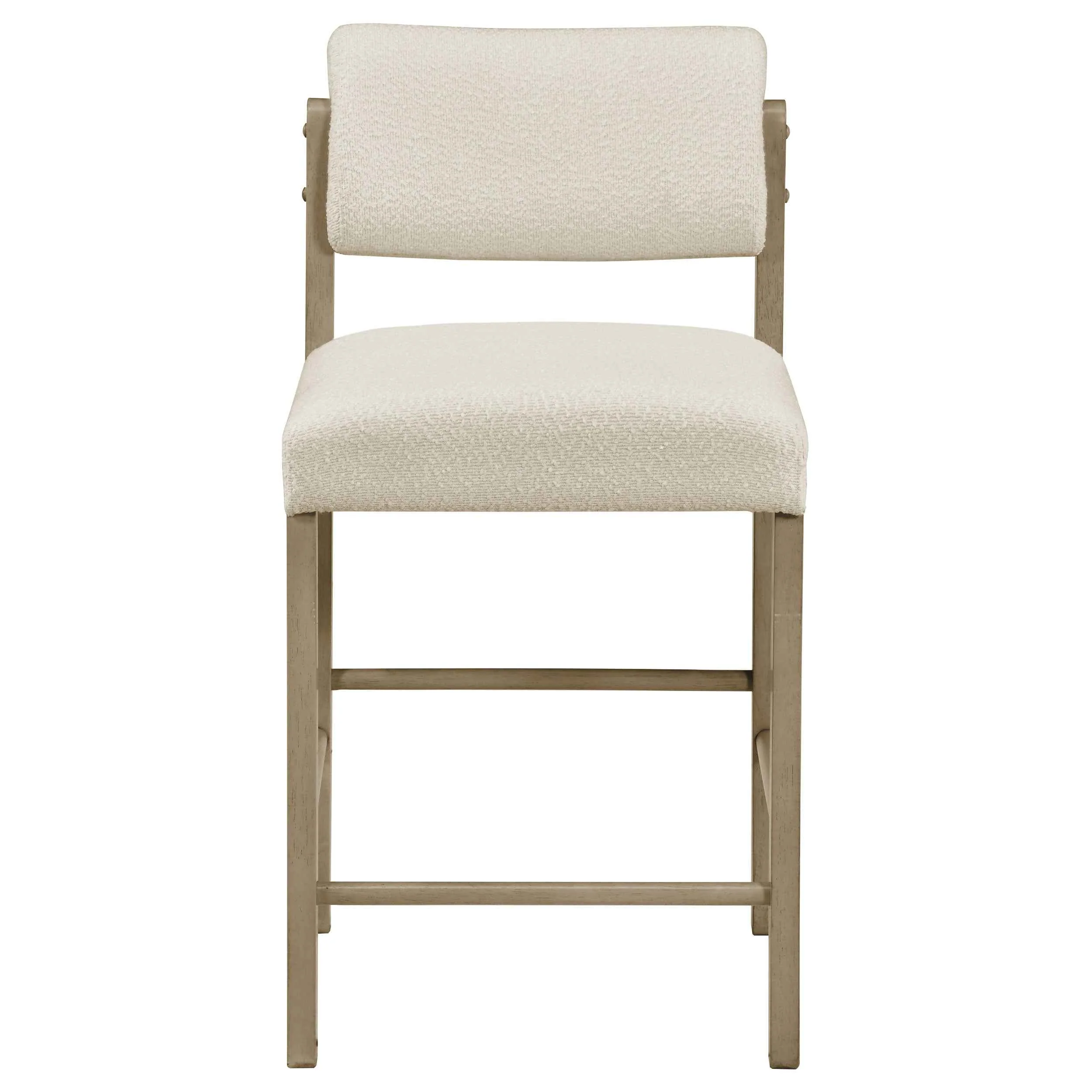 Kehoe Cream/Natural Oak Upholstered Counter Height Chair (Set of 2) - Image 3