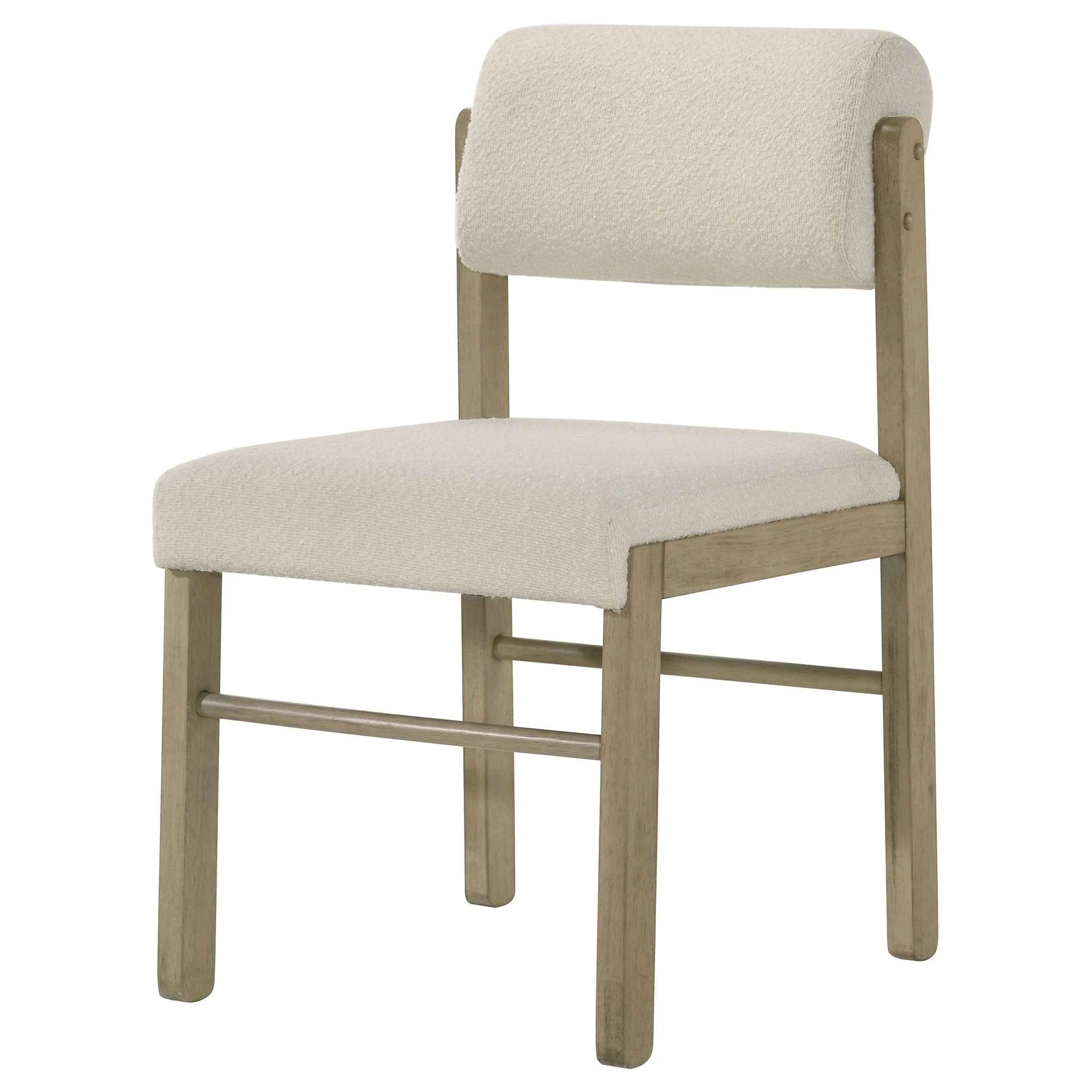 Kehoe Cream/Natural Oak Upholstered Dining Side Chair (Set of 2) - Image 5