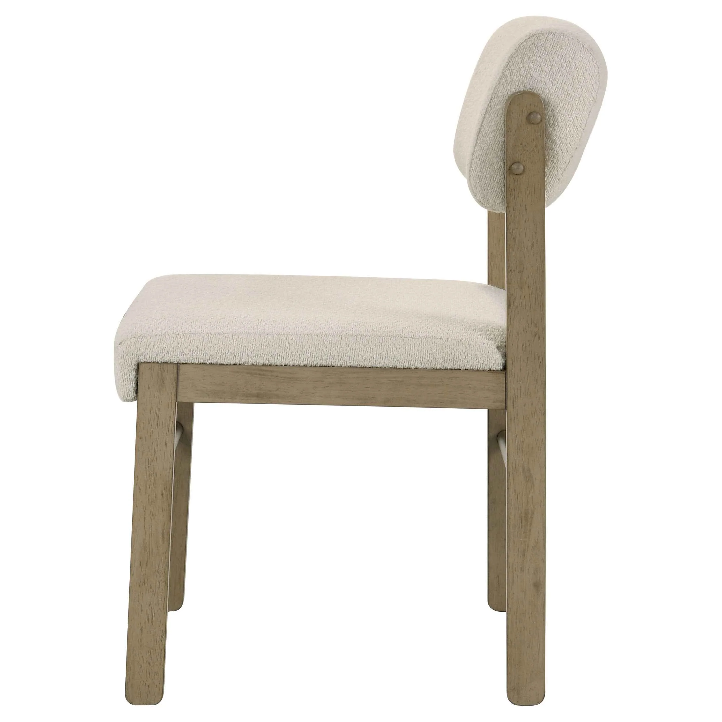 Kehoe Cream/Natural Oak Upholstered Dining Side Chair (Set of 2) - Image 6
