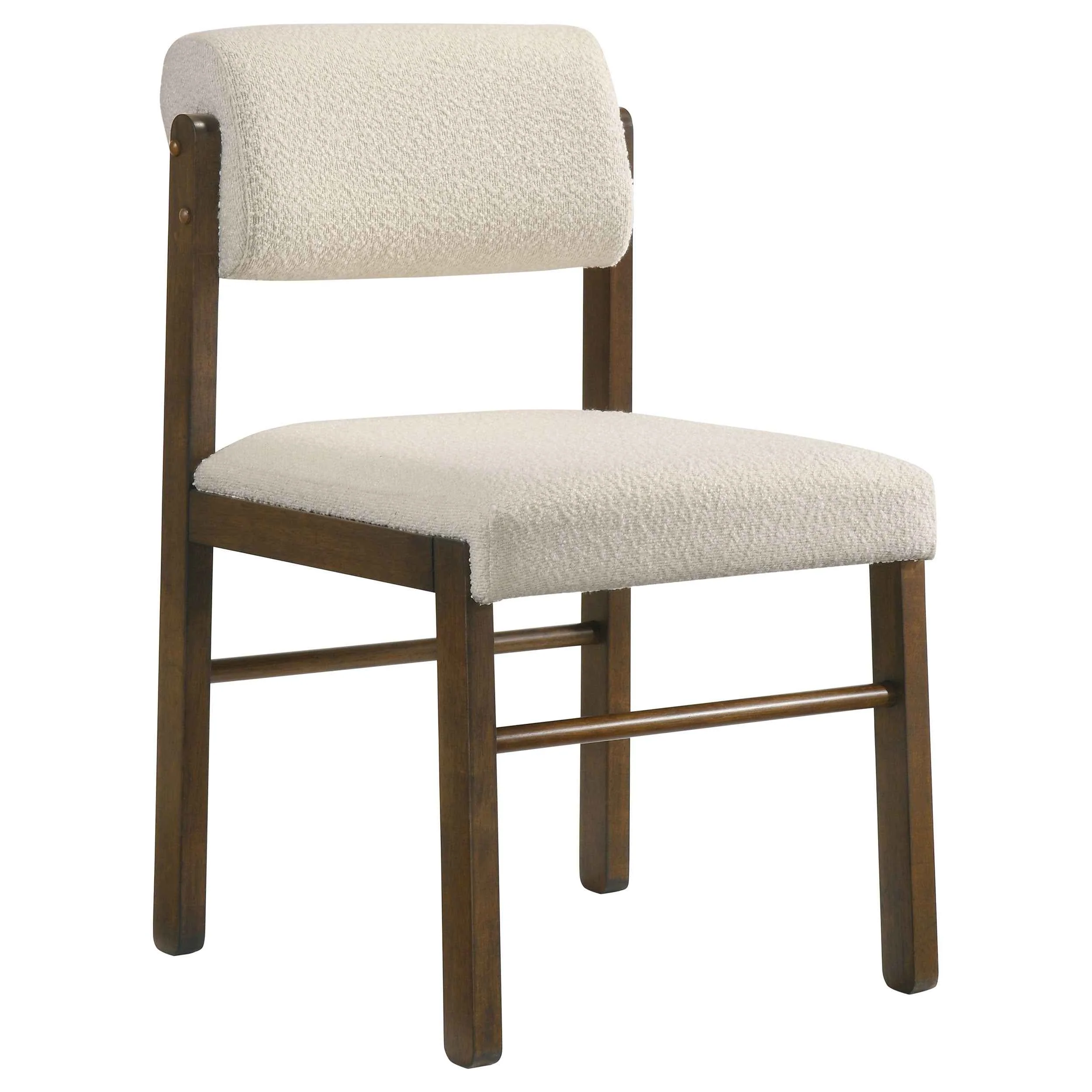 Kehoe Cream/Walnut Upholstered Dining Side Chair (Set of 2) - Image 3
