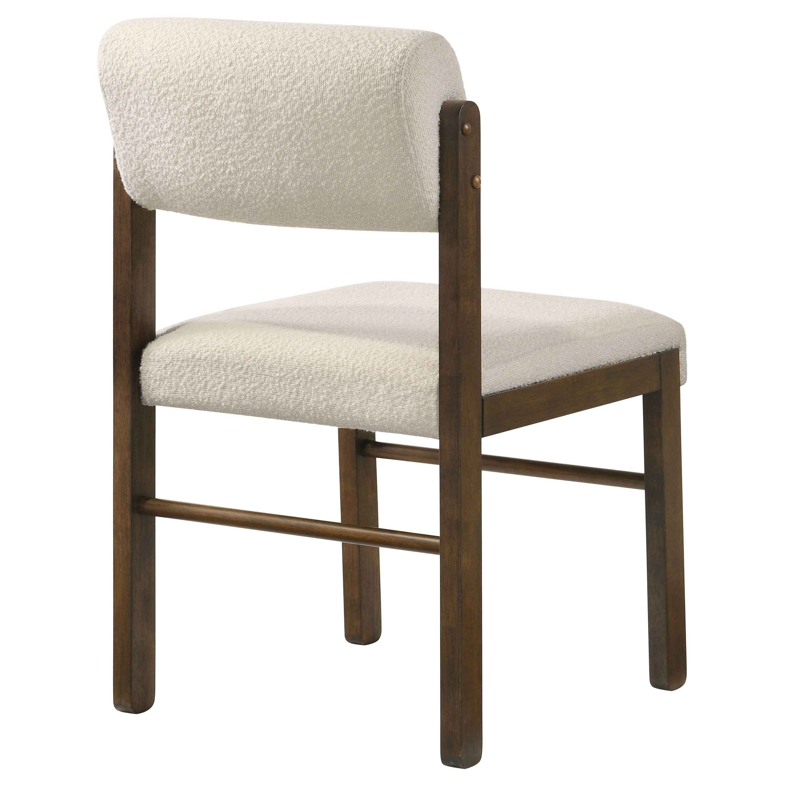 Kehoe Cream/Walnut Upholstered Dining Side Chair (Set of 2) - Image 8