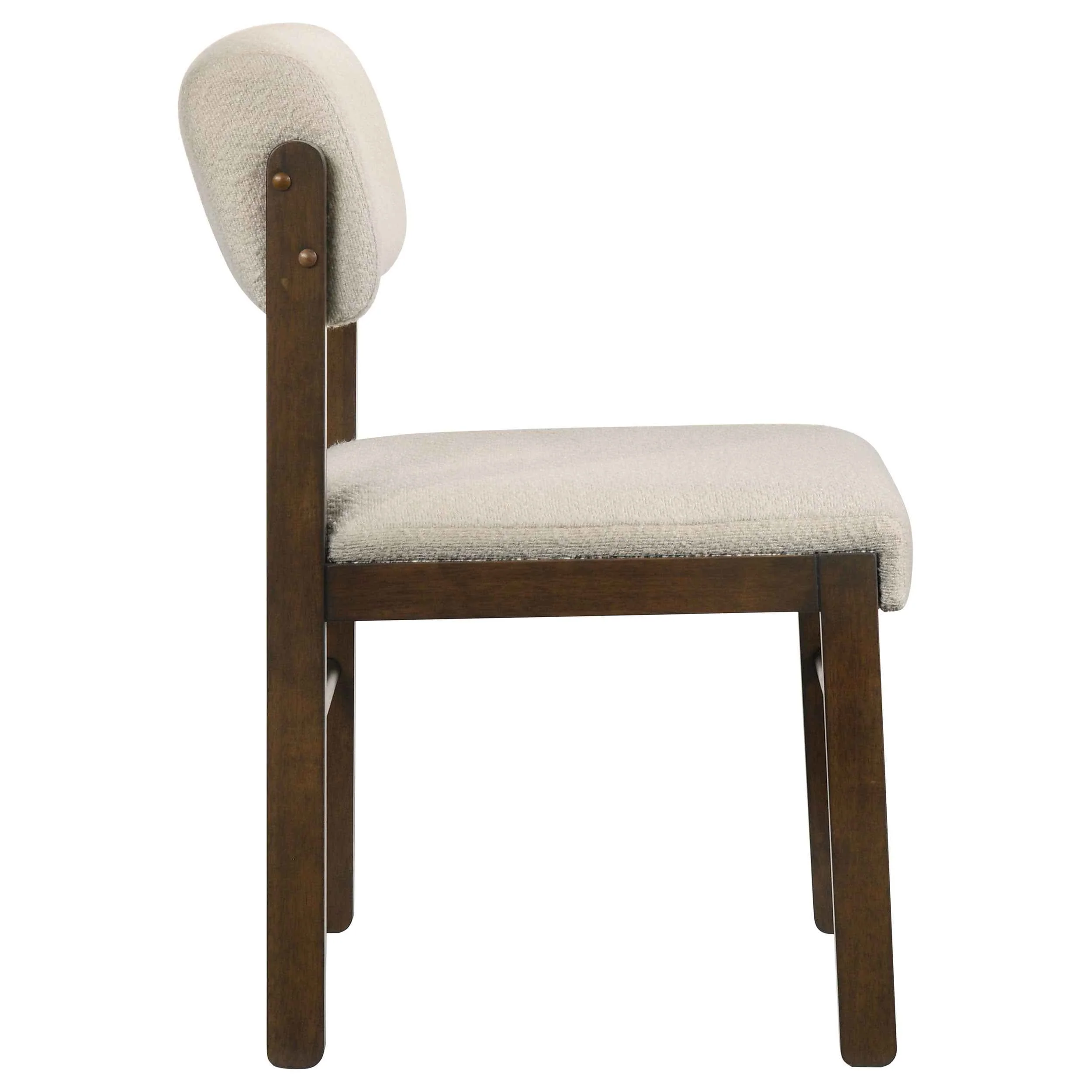 Kehoe Cream/Walnut Upholstered Dining Side Chair (Set of 2) - Image 9