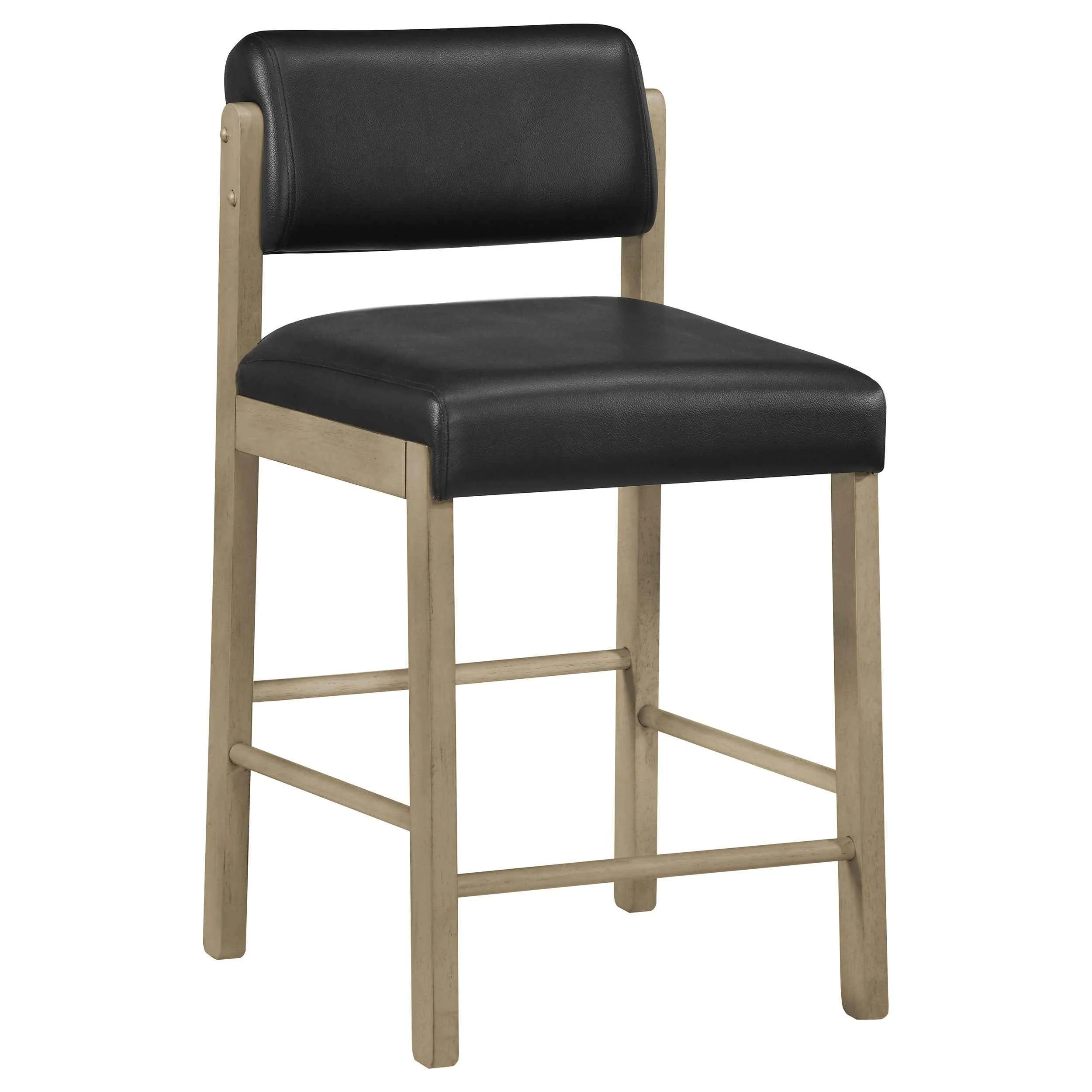 Kehoe Natural Oak/Black Upholstered Counter Height Chair (Set of 2) - Image 2