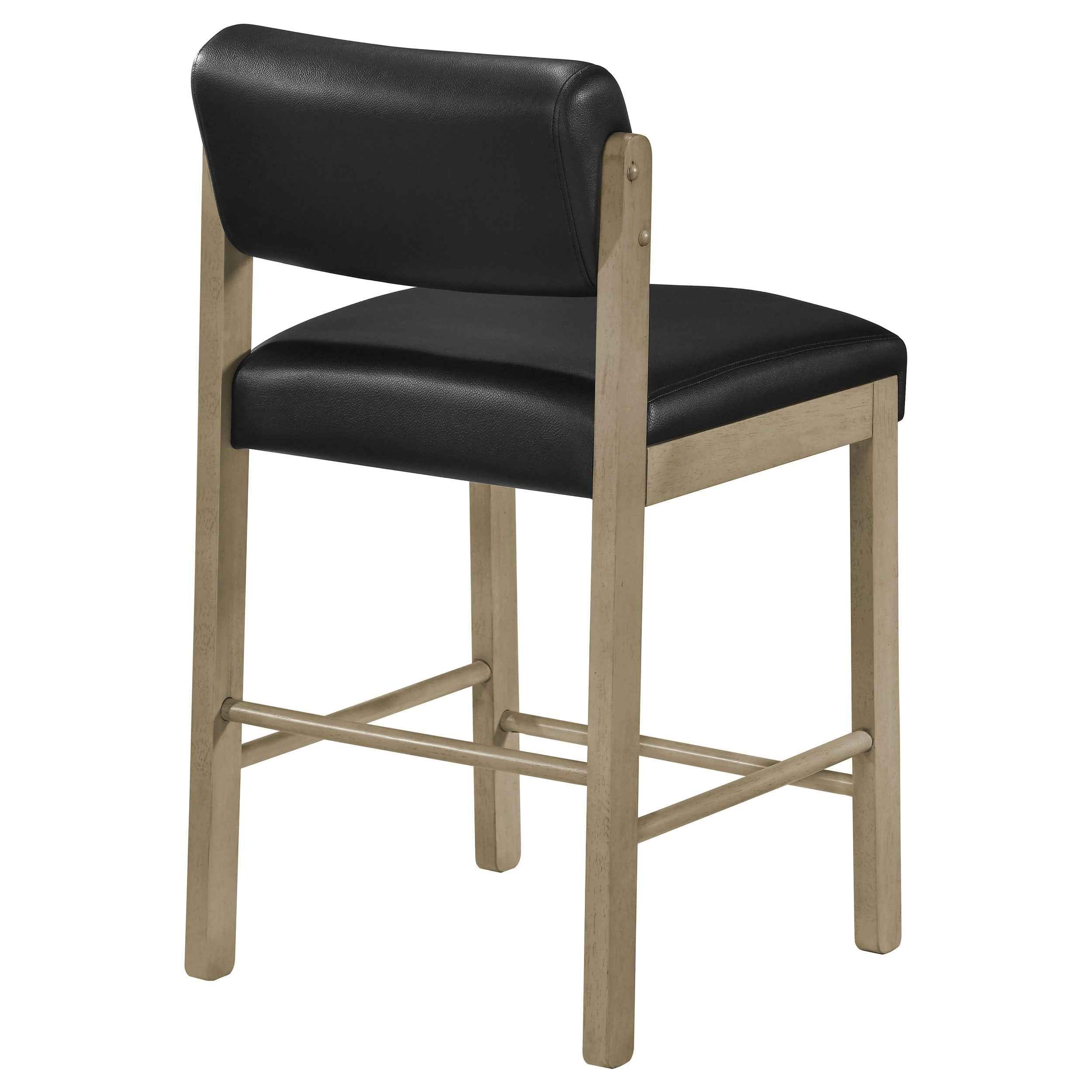 Kehoe Natural Oak/Black Upholstered Counter Height Chair (Set of 2) - Image 7
